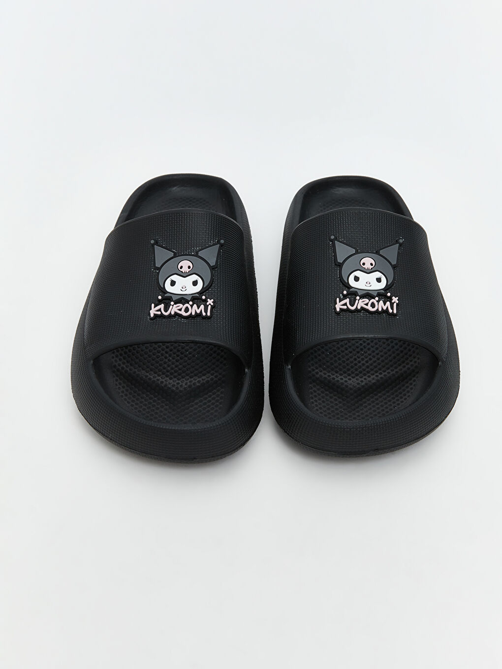 Siyah Kuromi Baskılı Kız Çocuk Terlik-2