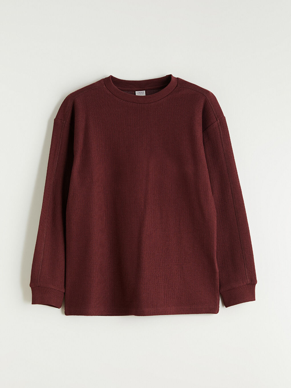 Mürdüm Bisiklet Yaka Dokulu Erkek Çocuk Tişört