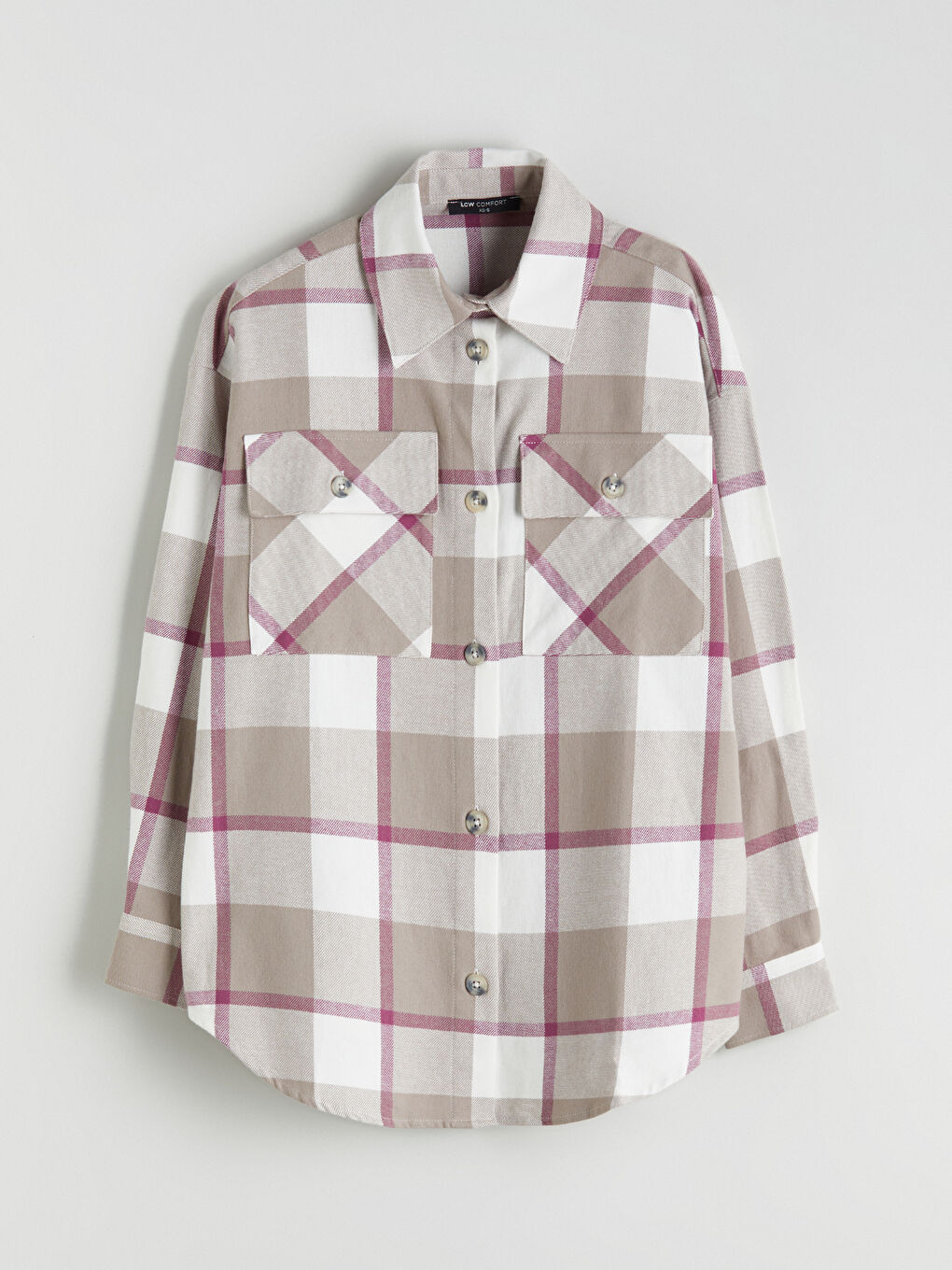 قميص نساء كارو أوفرسايز-4