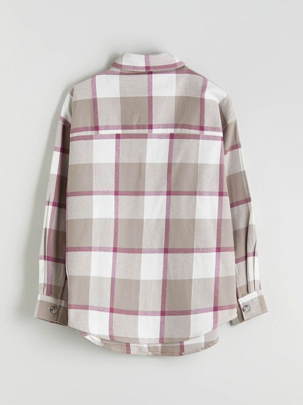 قميص نساء كارو أوفرسايز-5