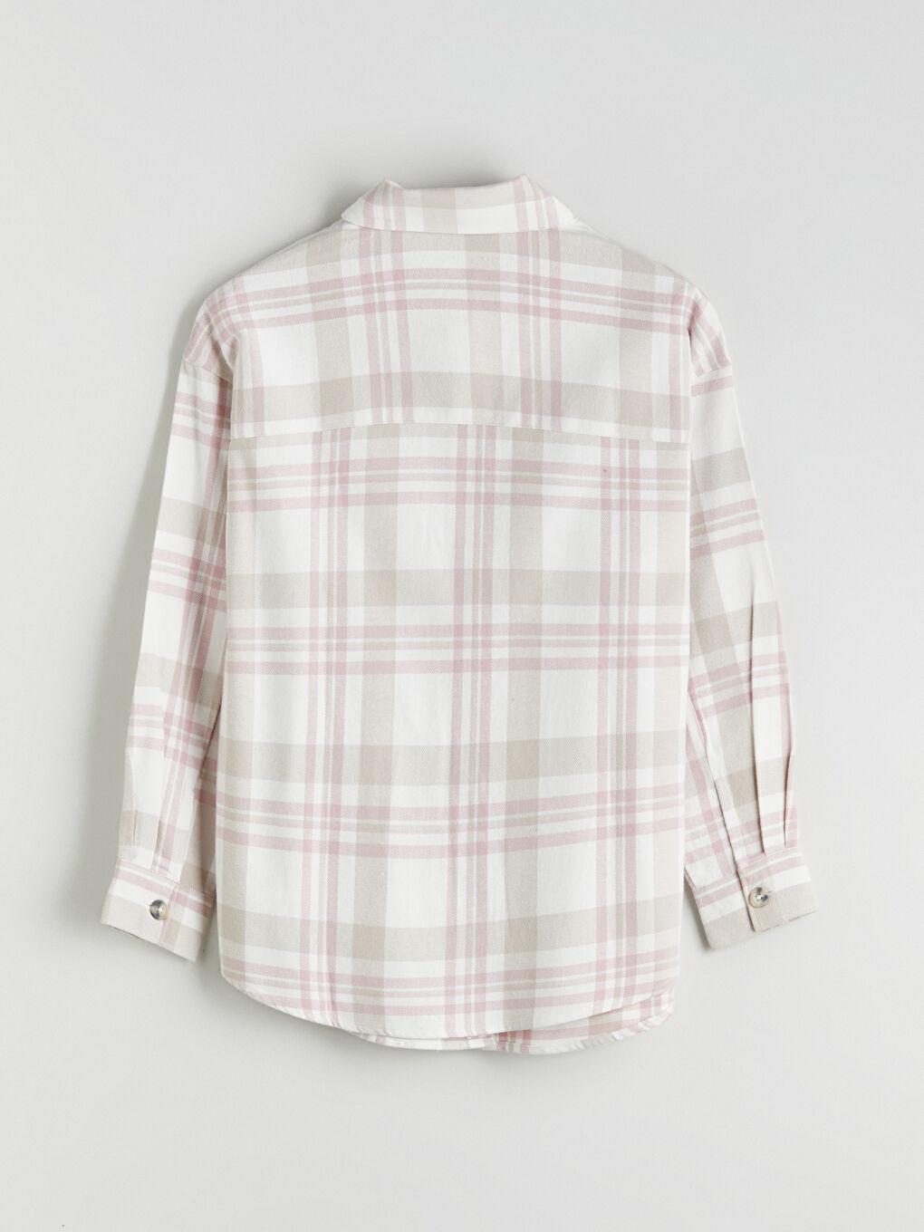 قميص نساء كارو أوفرسايز-5