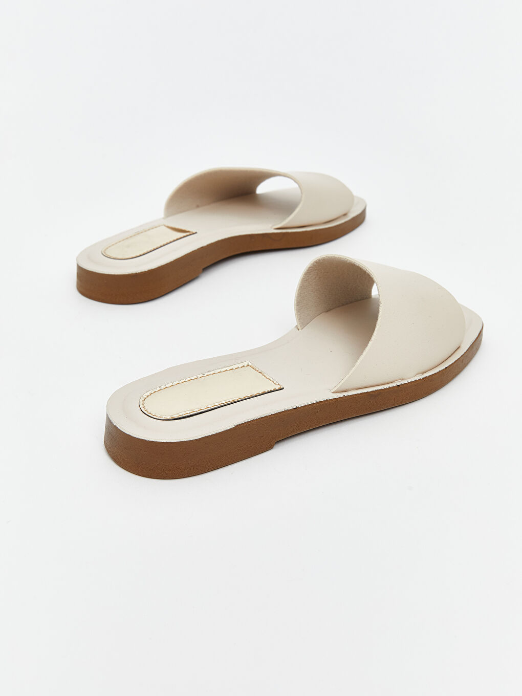 Bej Süet Görünümlü Kadın Terlik-4