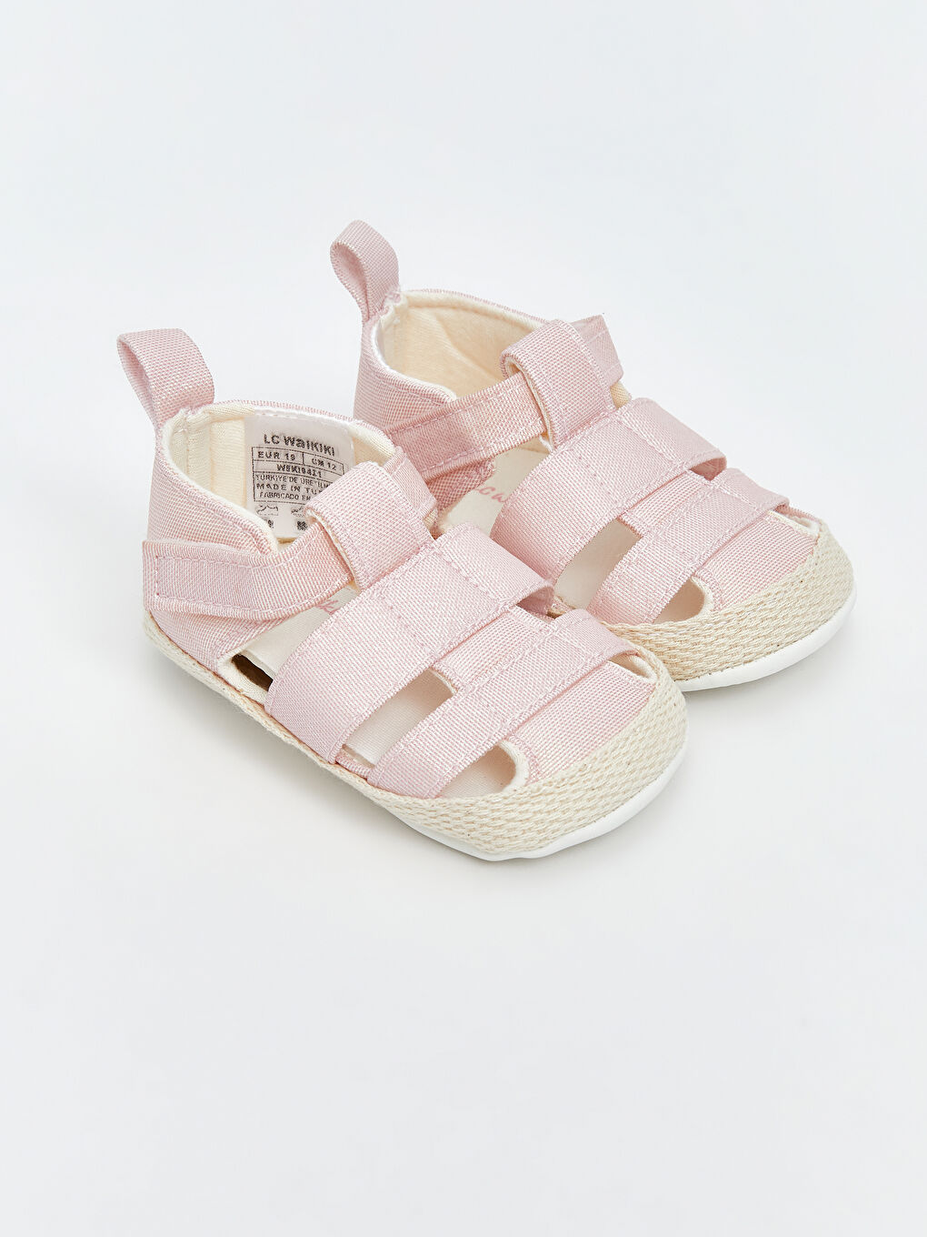 Pembe Cırt Cırtlı Kız Bebek İlk Adım Ayakkabısı
