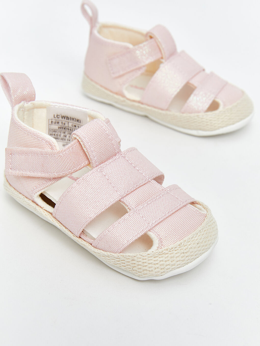 Pembe Cırt Cırtlı Kız Bebek İlk Adım Ayakkabısı-2