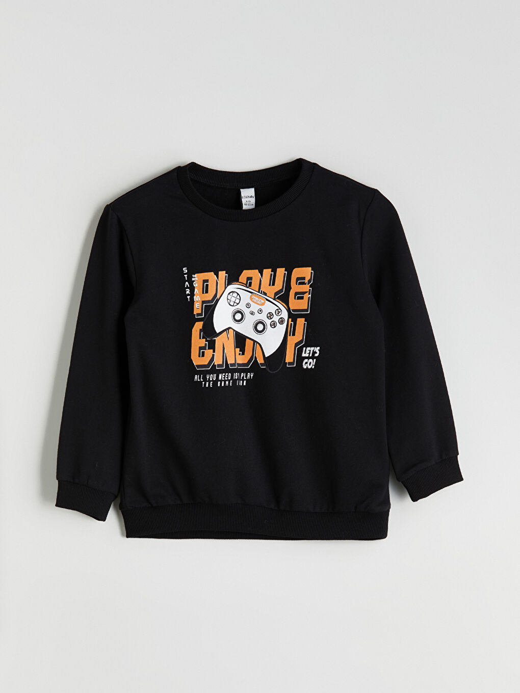 Crew Neck Printed Boys' Sweatshirt