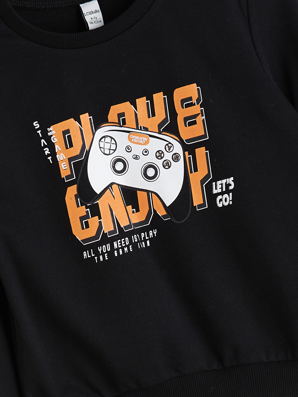 Crew Neck Printed Boys' Sweatshirt-1
