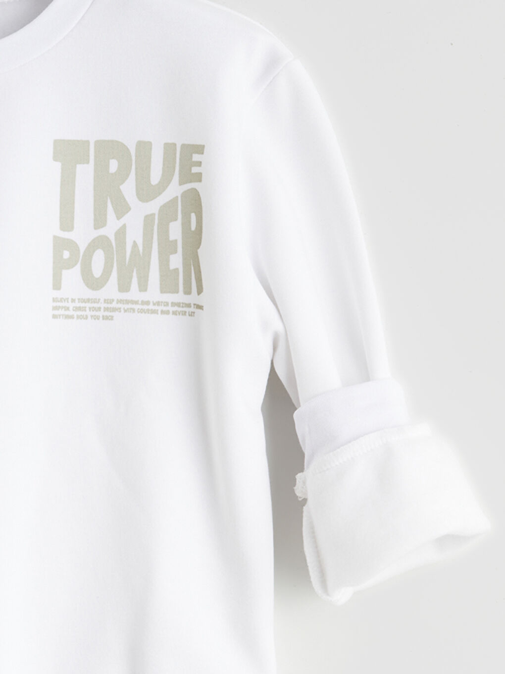 Text Printed Boys' Sweatshirt-2