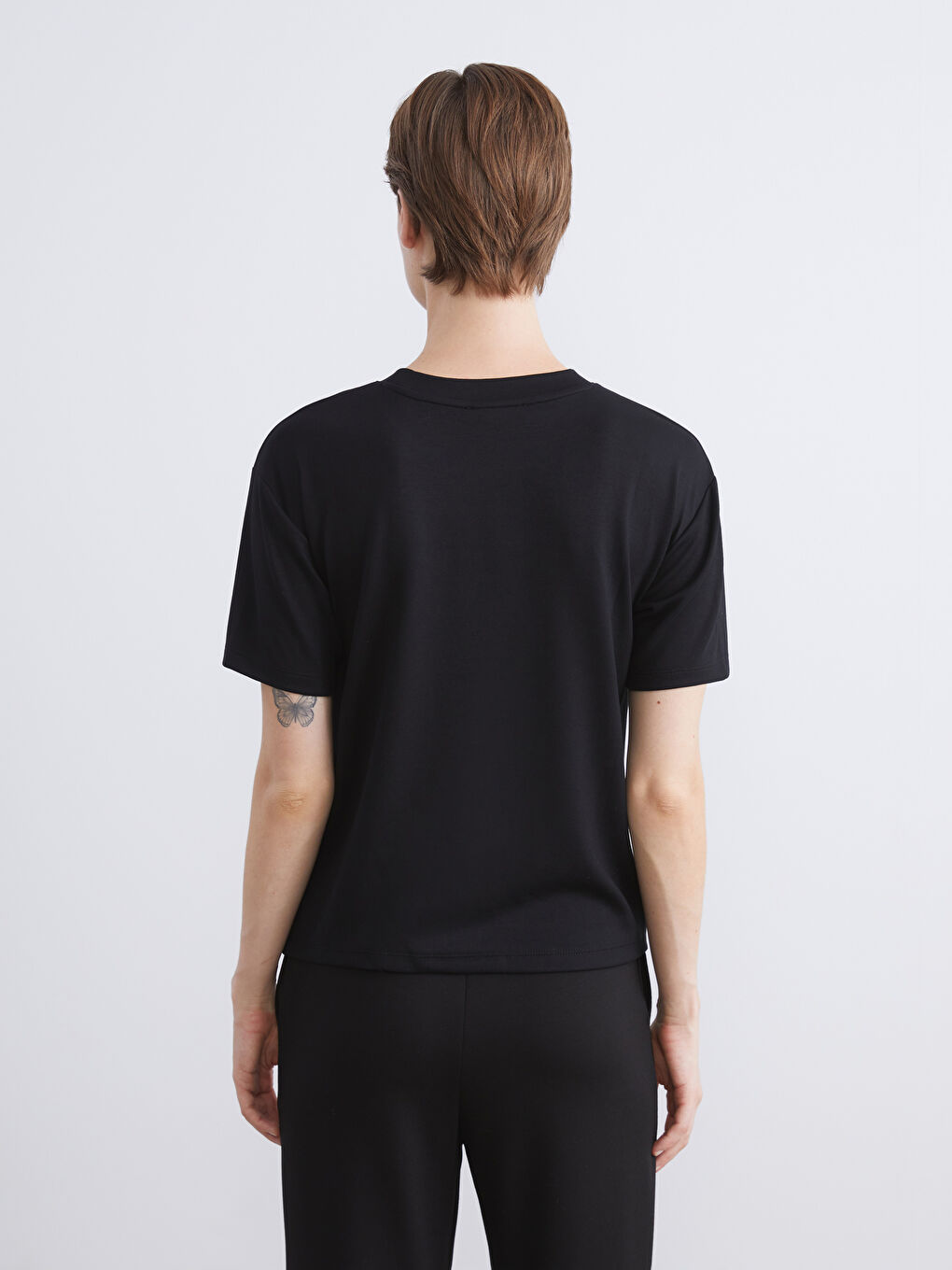 LCW Comfort Crew Neck Printed Women's T-Shirt -W5KI29Z8-CVL