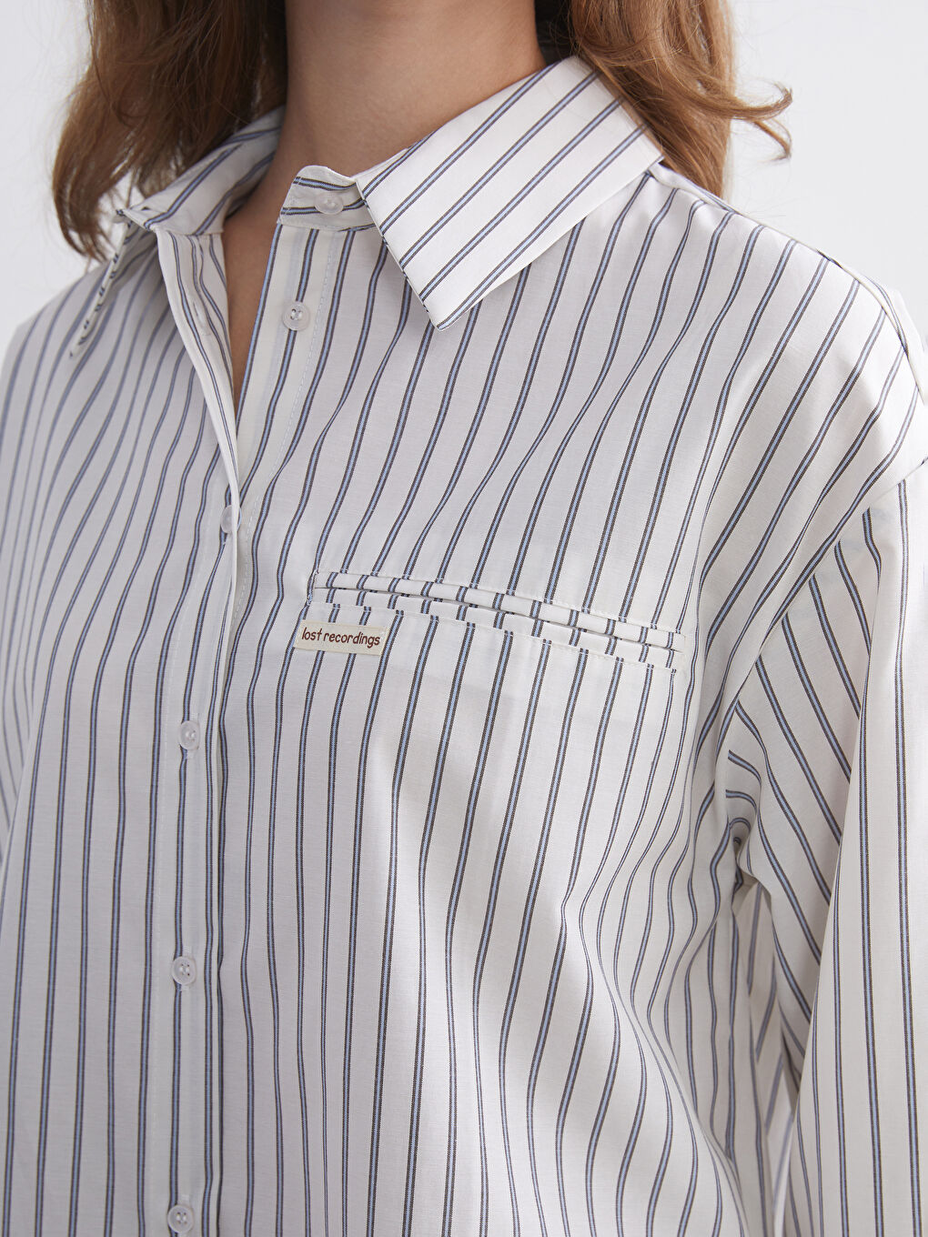 تونيك قميص نسائي مخطط واسع-2