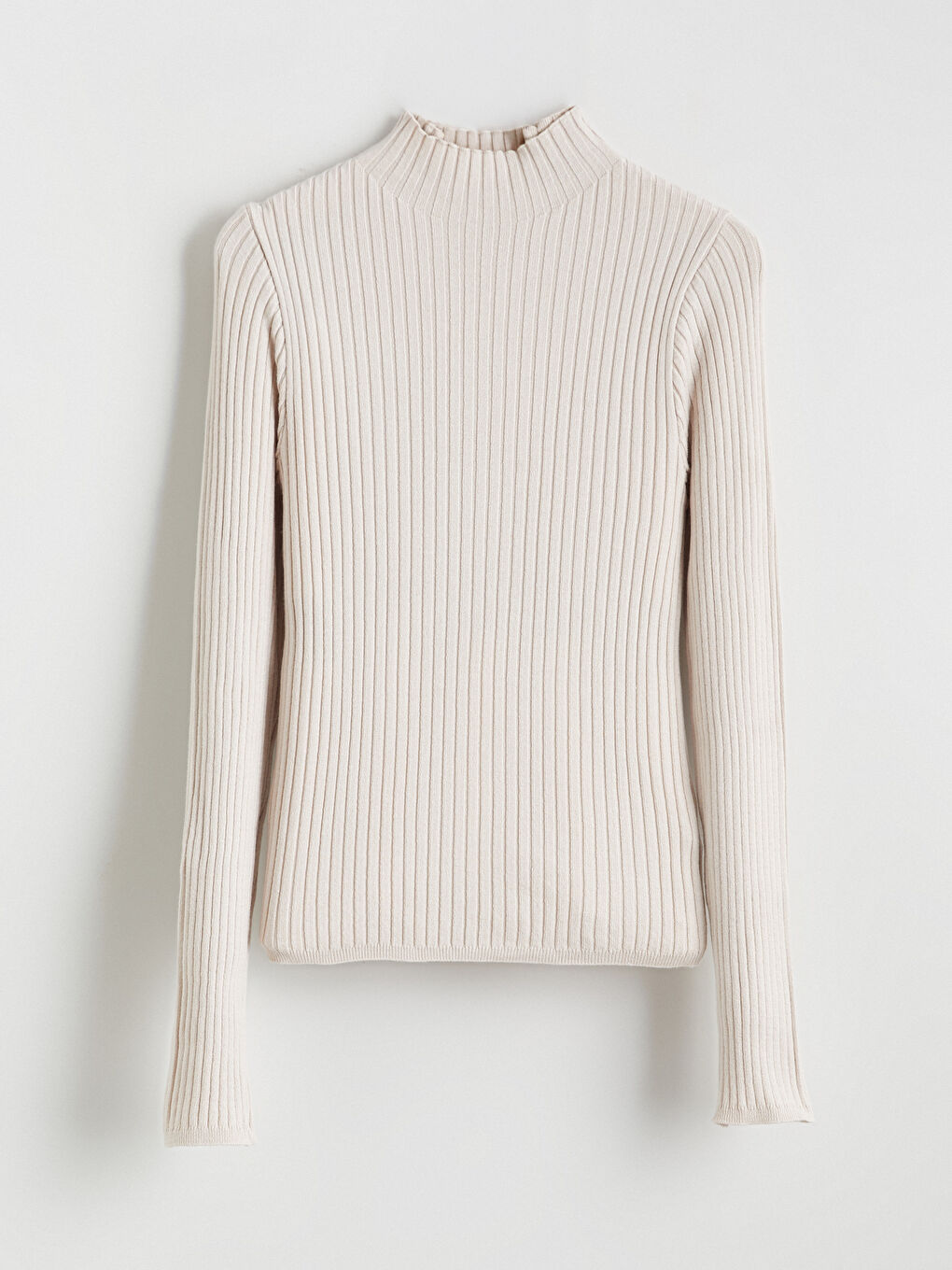 Funnel Neck Women's Knit Sweater-4