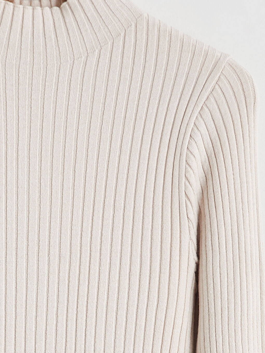 Funnel Neck Women's Knit Sweater-5