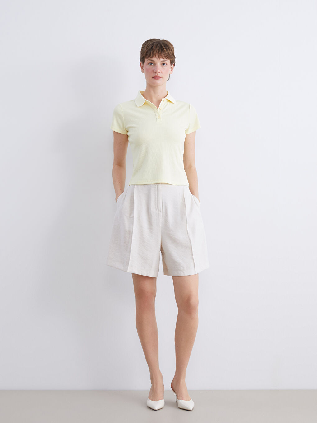 LCWAIKIKI Classic Polo Neck Women's T-Shirt -W5KI98Z8-FEZ