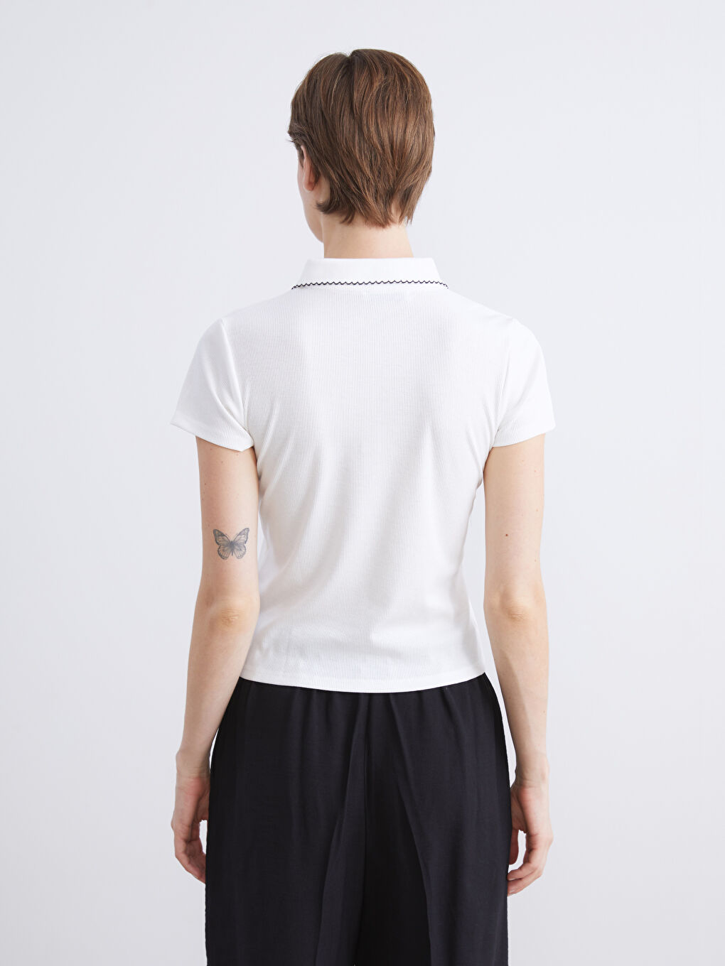 LCWAIKIKI Classic Polo Neck Women's T-Shirt -W5KI98Z8-R9J