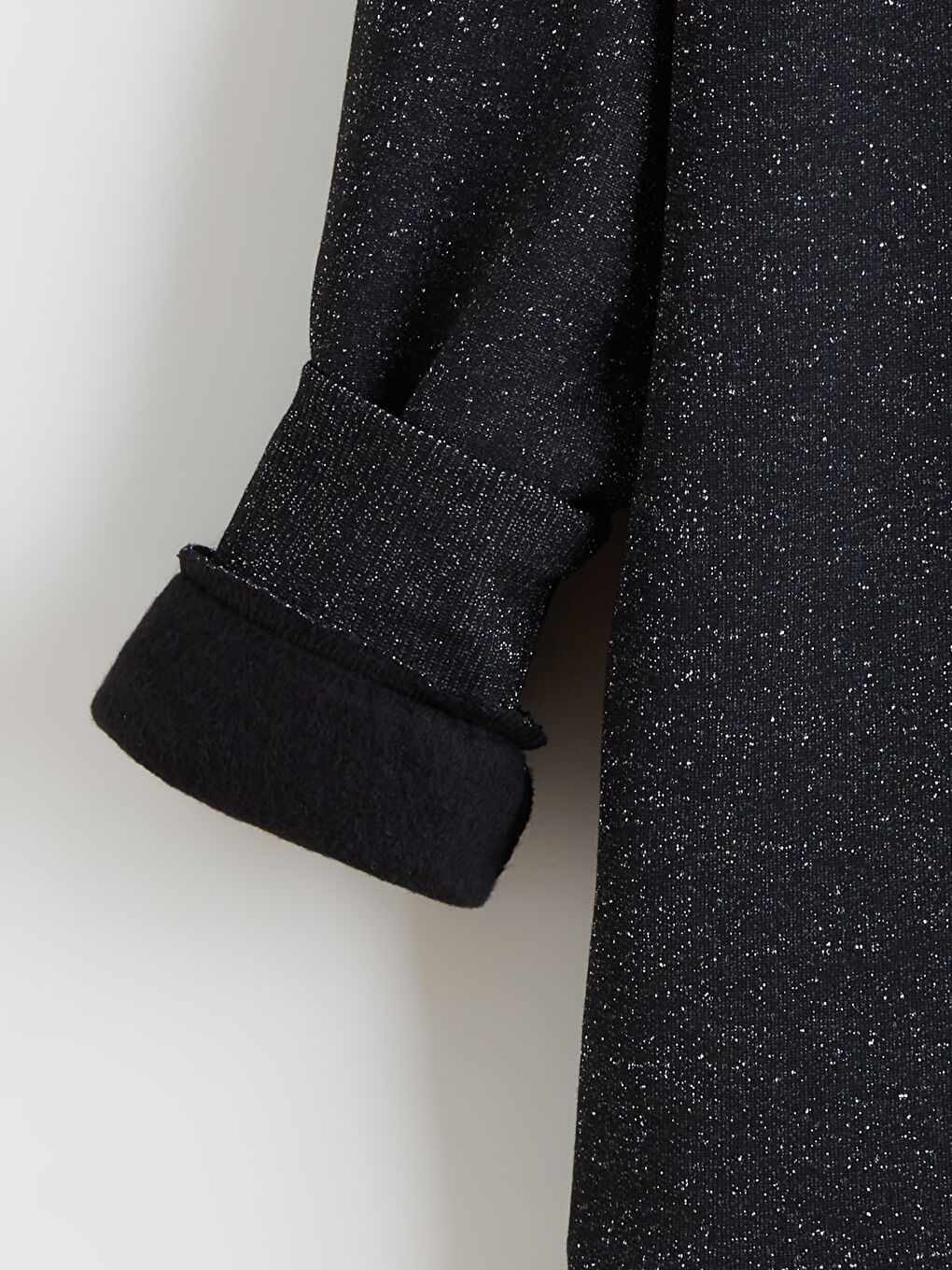 Siyah Bisiklet Yaka Oversize Kadın Sweatshirt Tunik-6