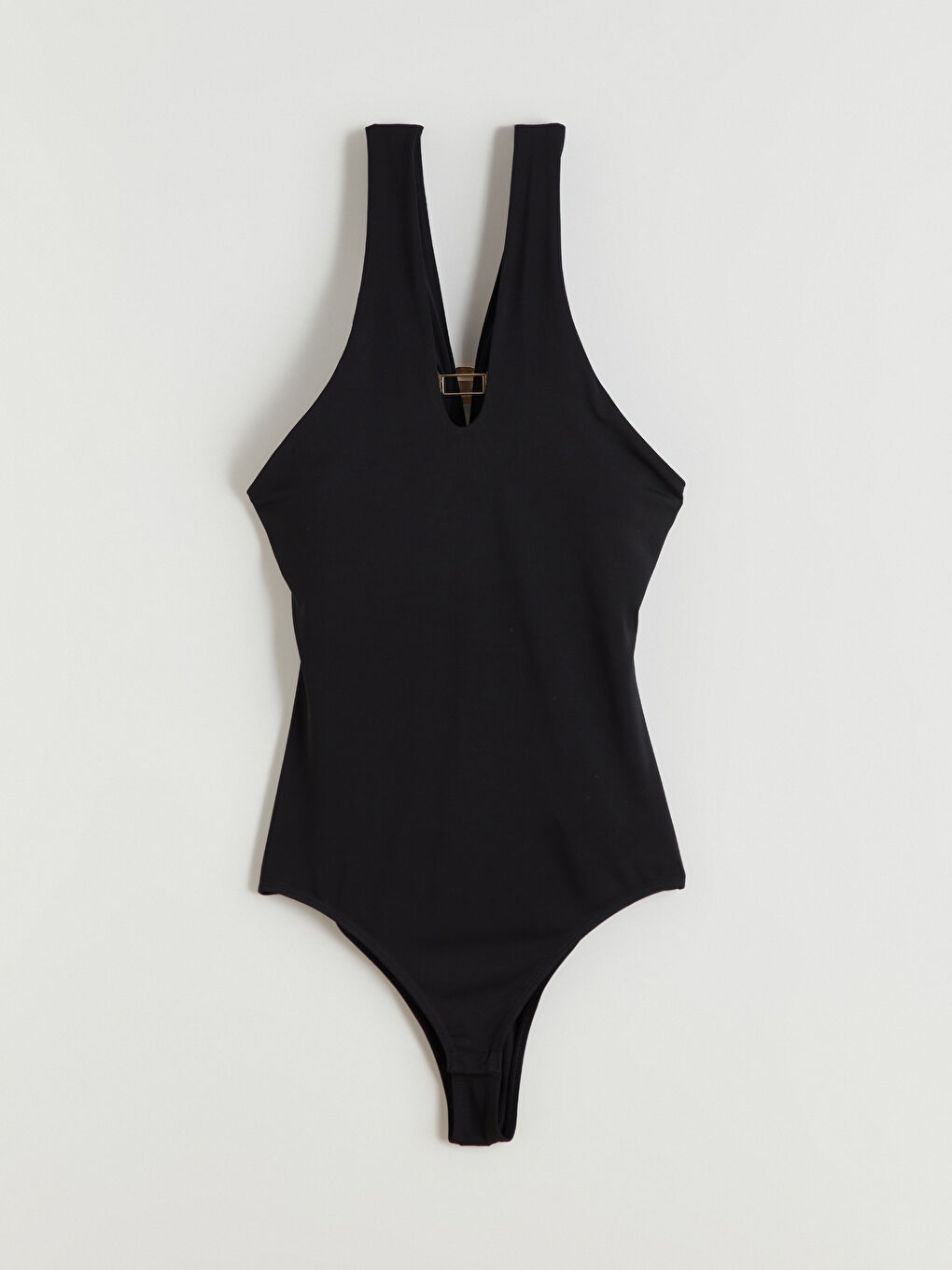 Әйелдер қара Түймесі бар боди-4