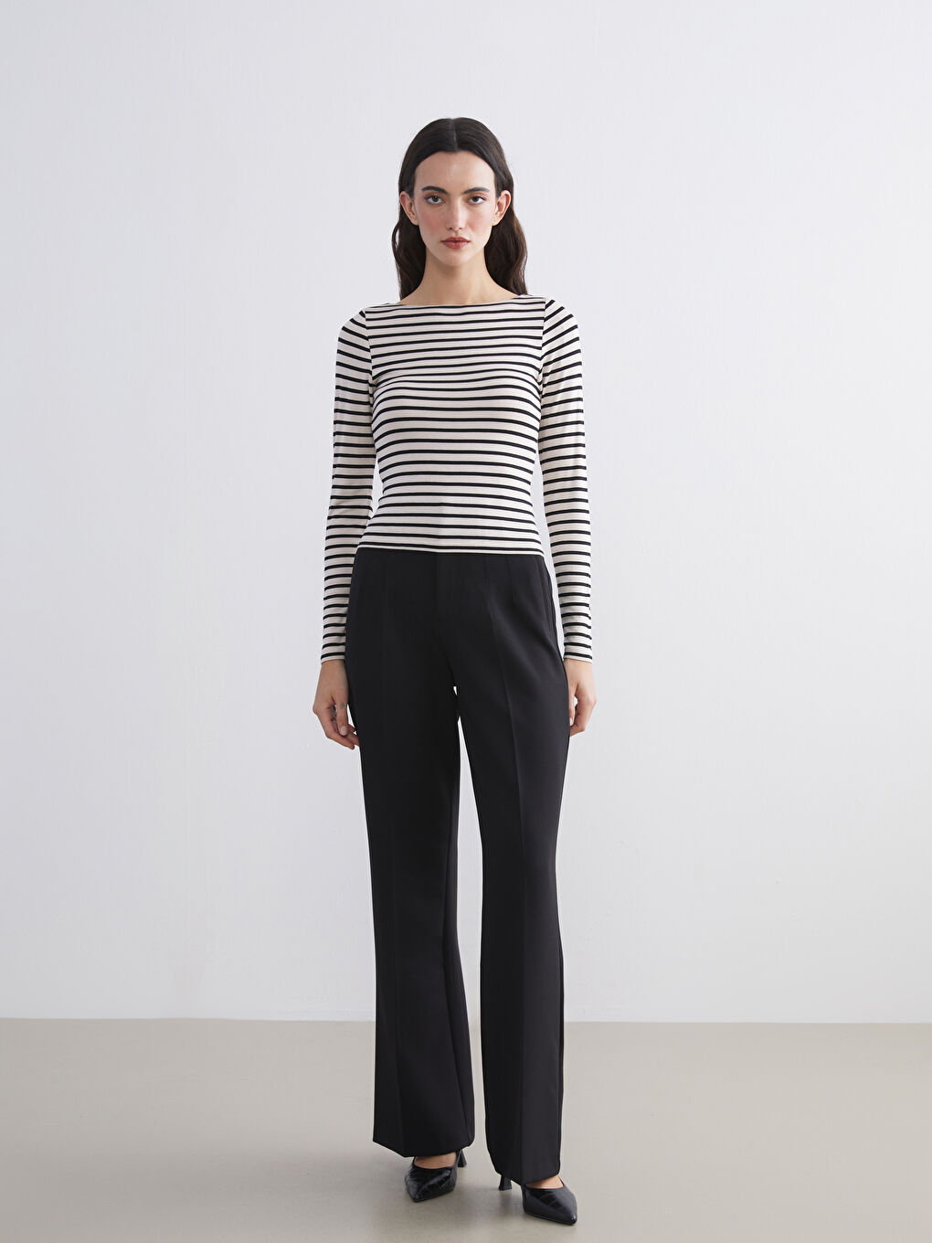 Әйелдерге арналған жолақты боди-1