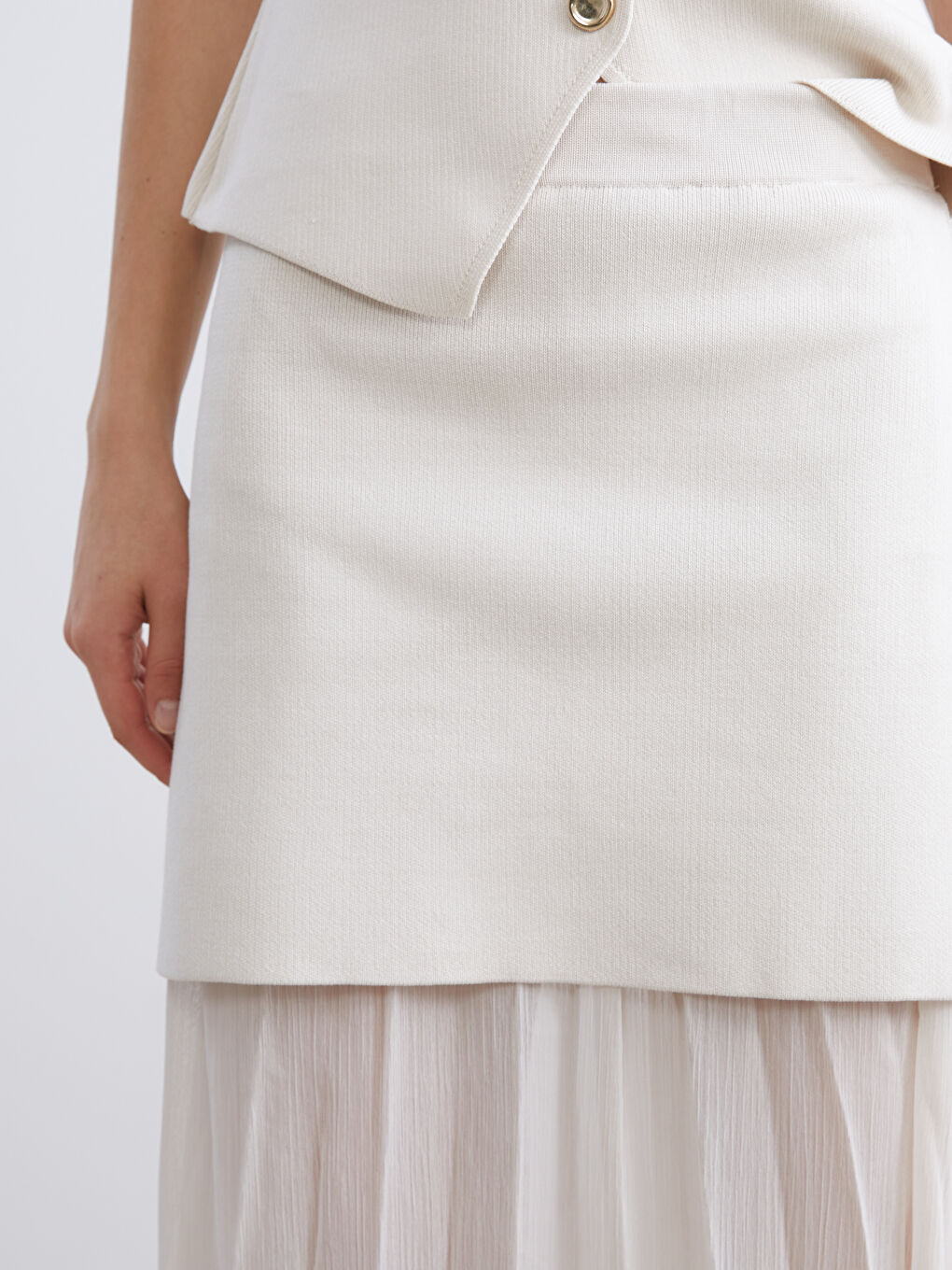 Жінка СІРО-ЖОВТИЙ Спідниця-2