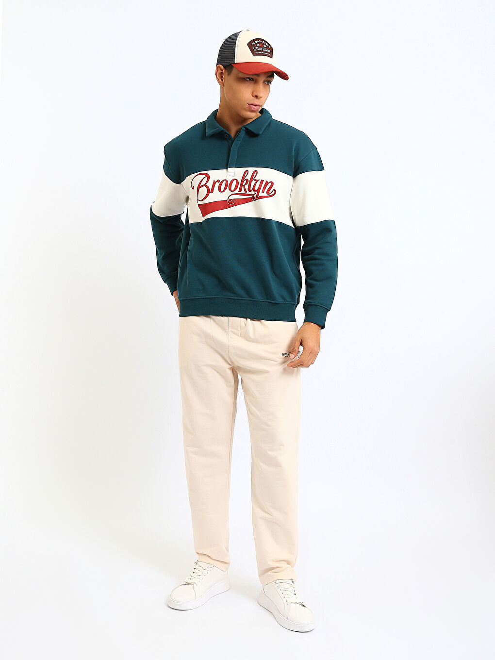 Sweat-shirt Imprimé à Col roulé pour Hommes-2