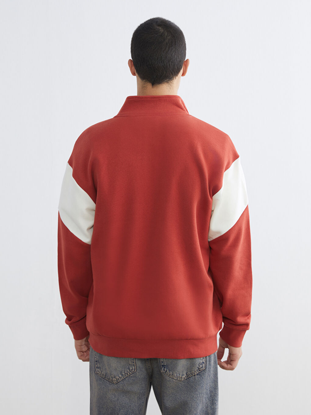 Толстовка с молнией и воротником-труба для мужчин-3