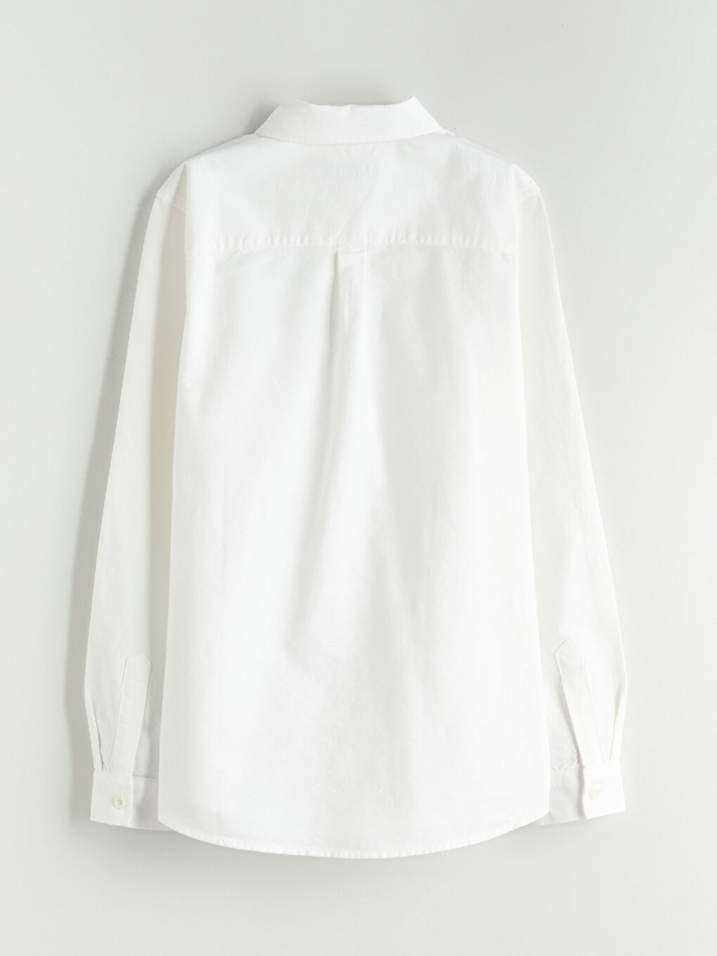 Ekru Basic Uzun Kollu Erkek Çocuk Gömlek-2