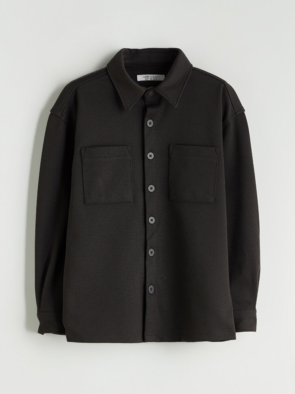 Kahverengi Dokulu Erkek Çocuk Gömlek Ceket