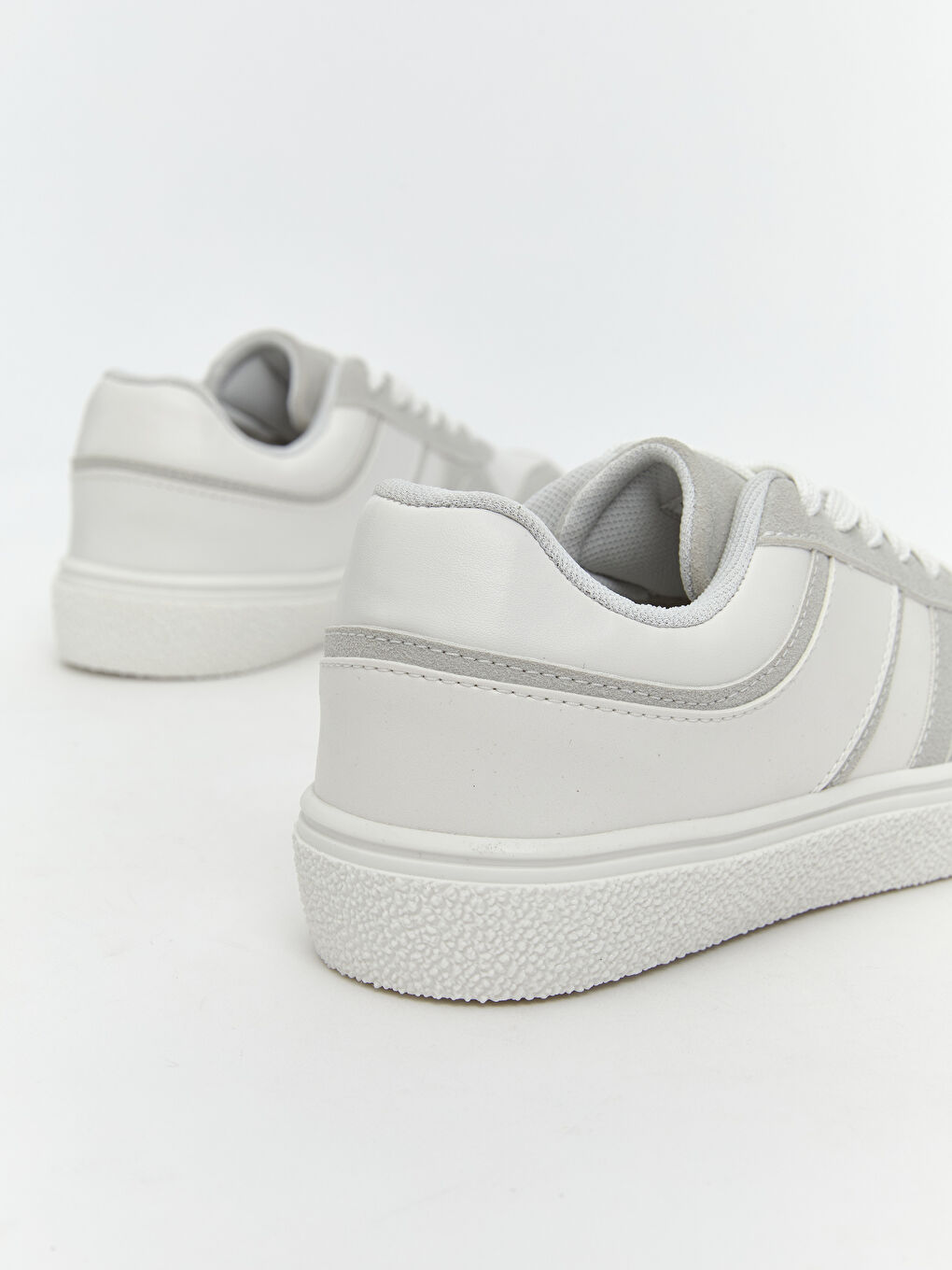 Beyaz Bağcıklı Kadın Spor Ayakkabı-4