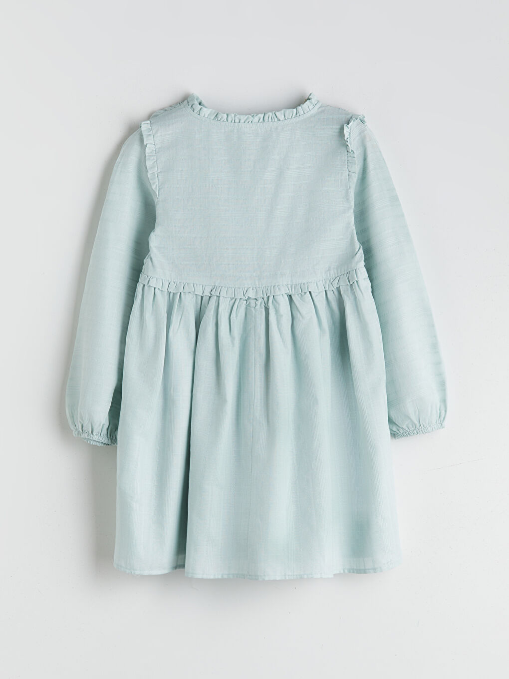 Mavi Bisiklet Yaka Kız Çocuk Elbise-1