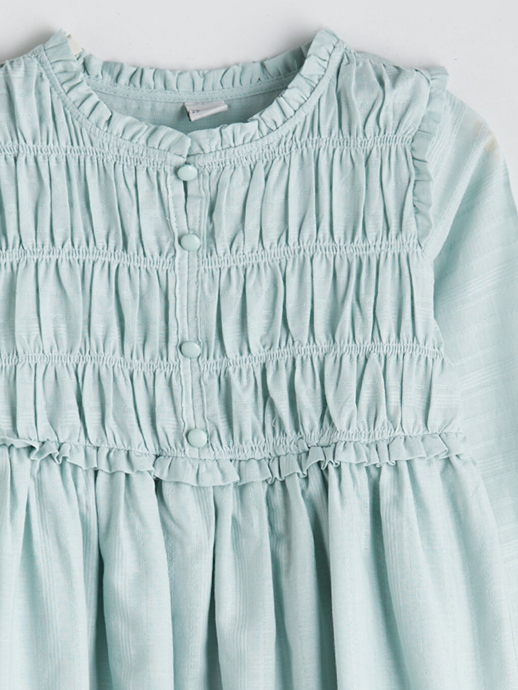 Mavi Bisiklet Yaka Kız Çocuk Elbise-2