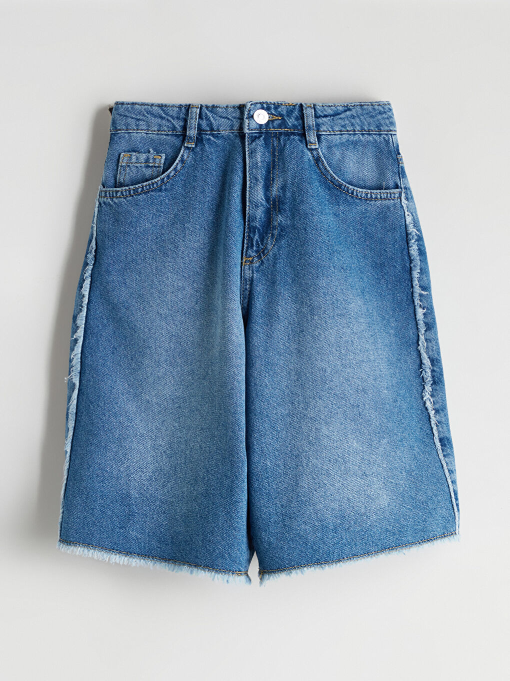 İndigo Genç Kız Jean Şortolon-4