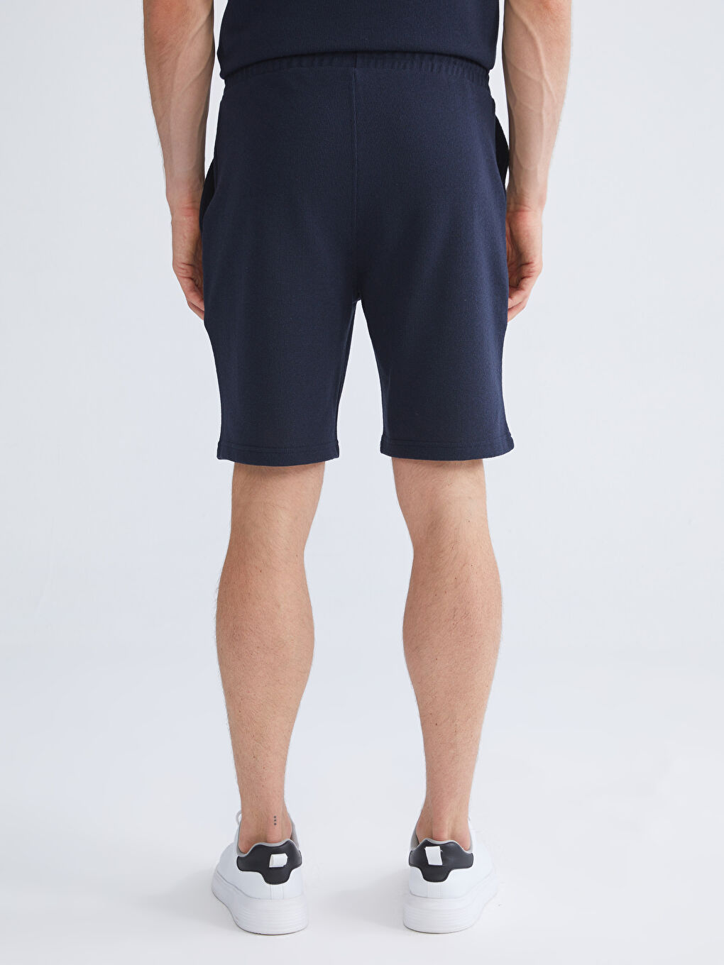 Lacivert Standart Kalıp Erkek Şort-3