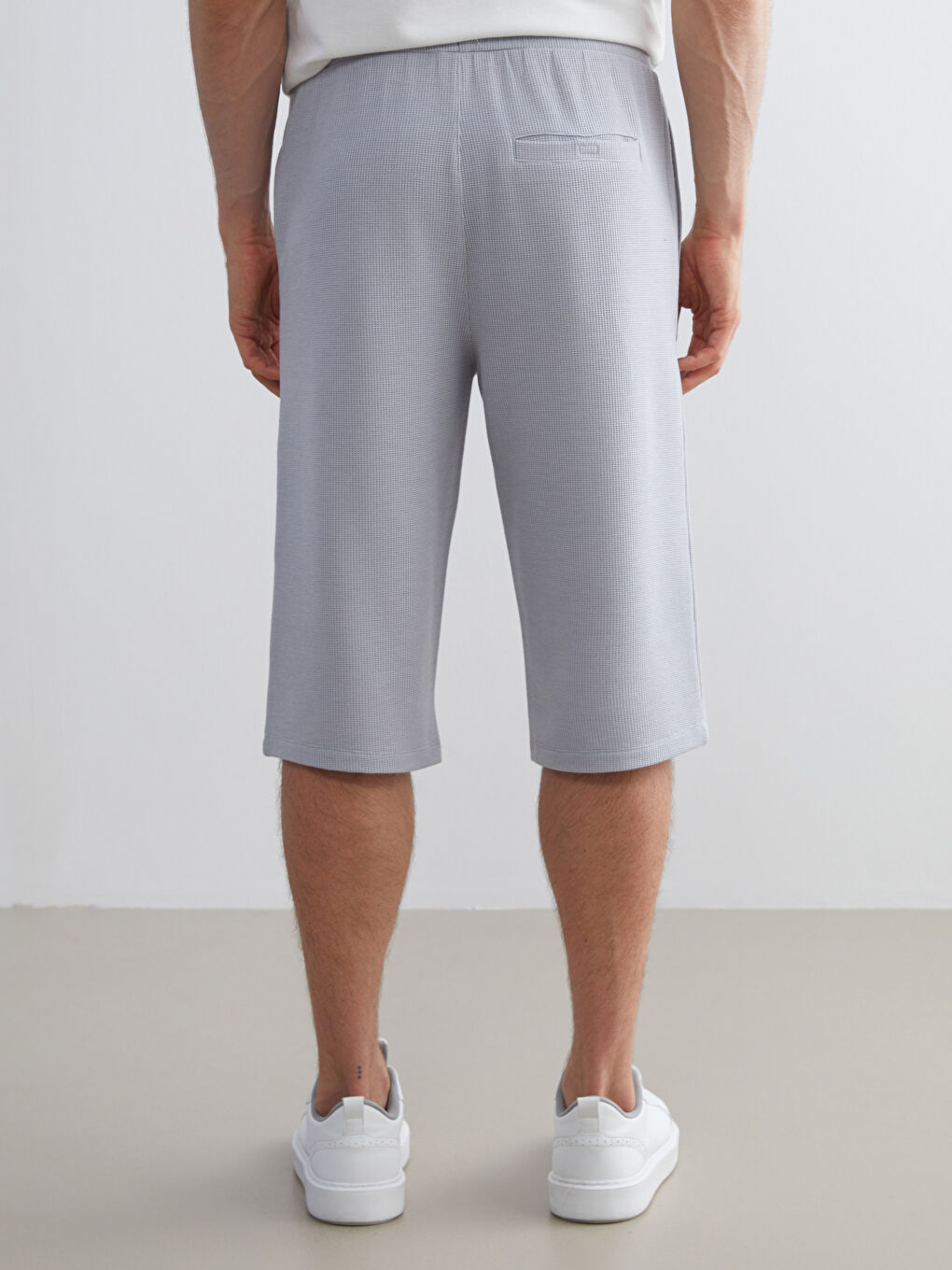 Gri Standart Kalıp Erkek Şort-3