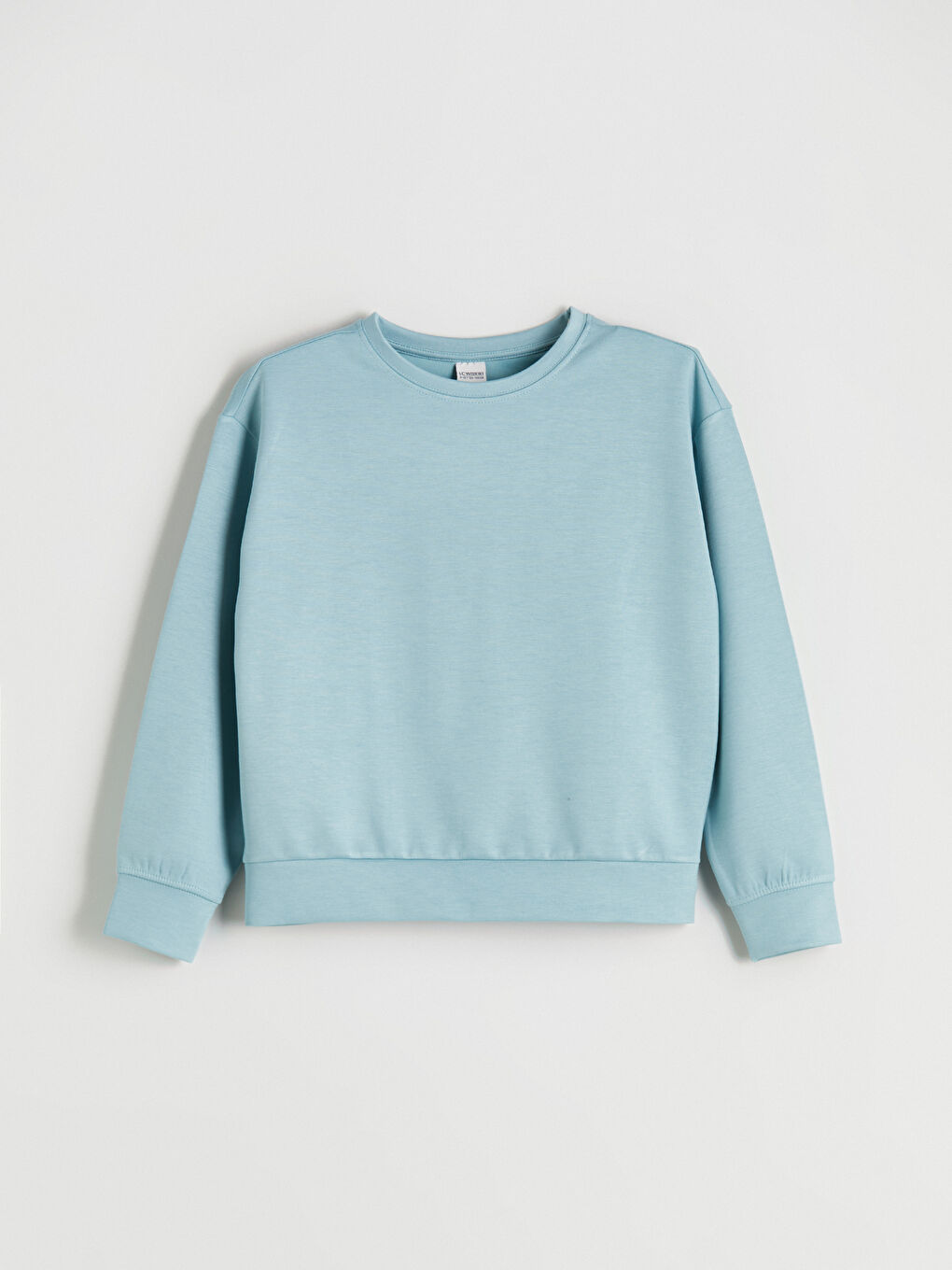 Mavi Bisiklet Yaka Kız Çocuk Sweatshirt