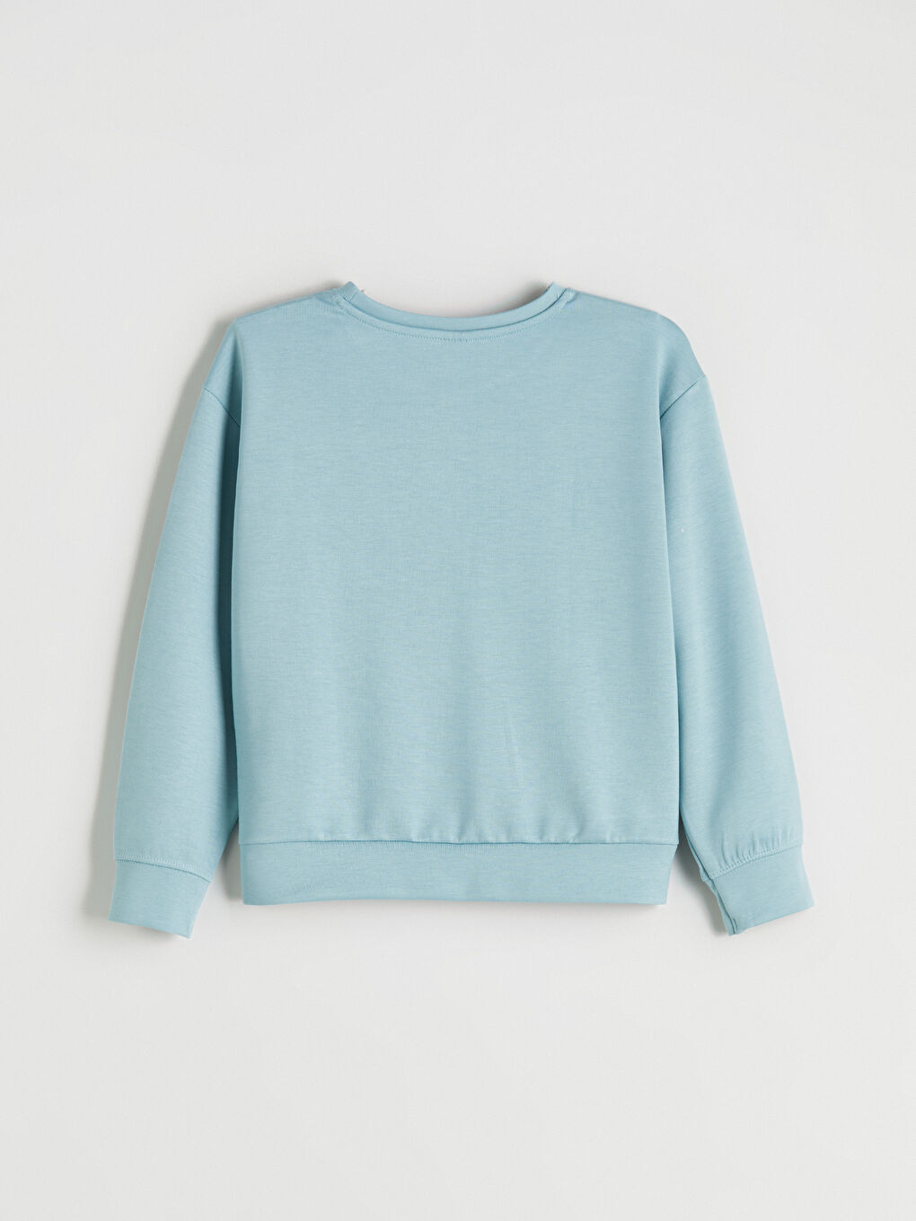 Mavi Bisiklet Yaka Kız Çocuk Sweatshirt-1