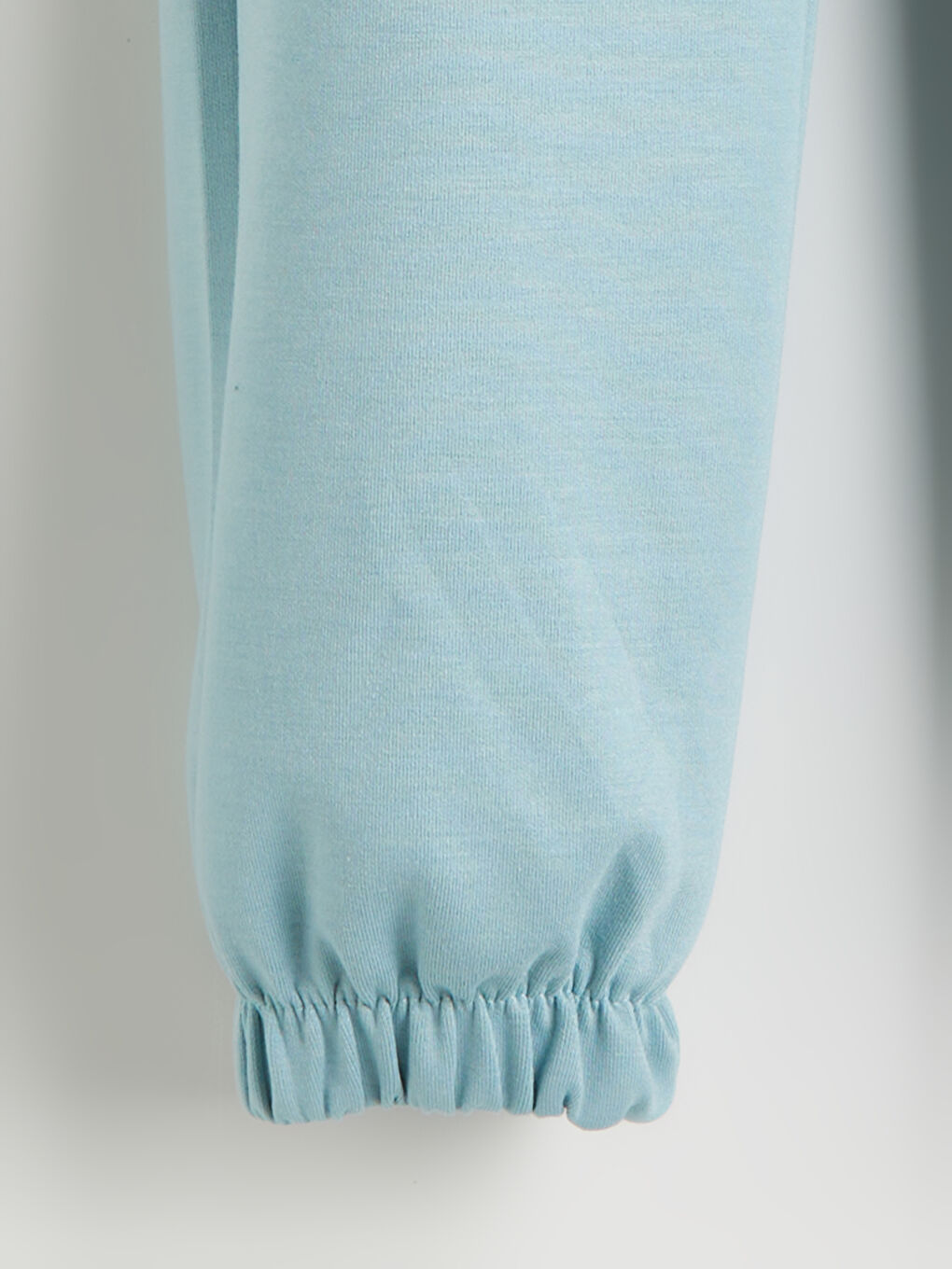 Mavi Beli Lastikli Kız Çocuk Jogger Eşofman Alt-2