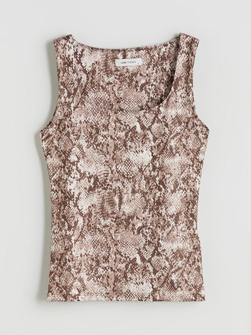 LCW Vision U Neck Patterned Women's Tank Top -W5KK44Z8-LQX