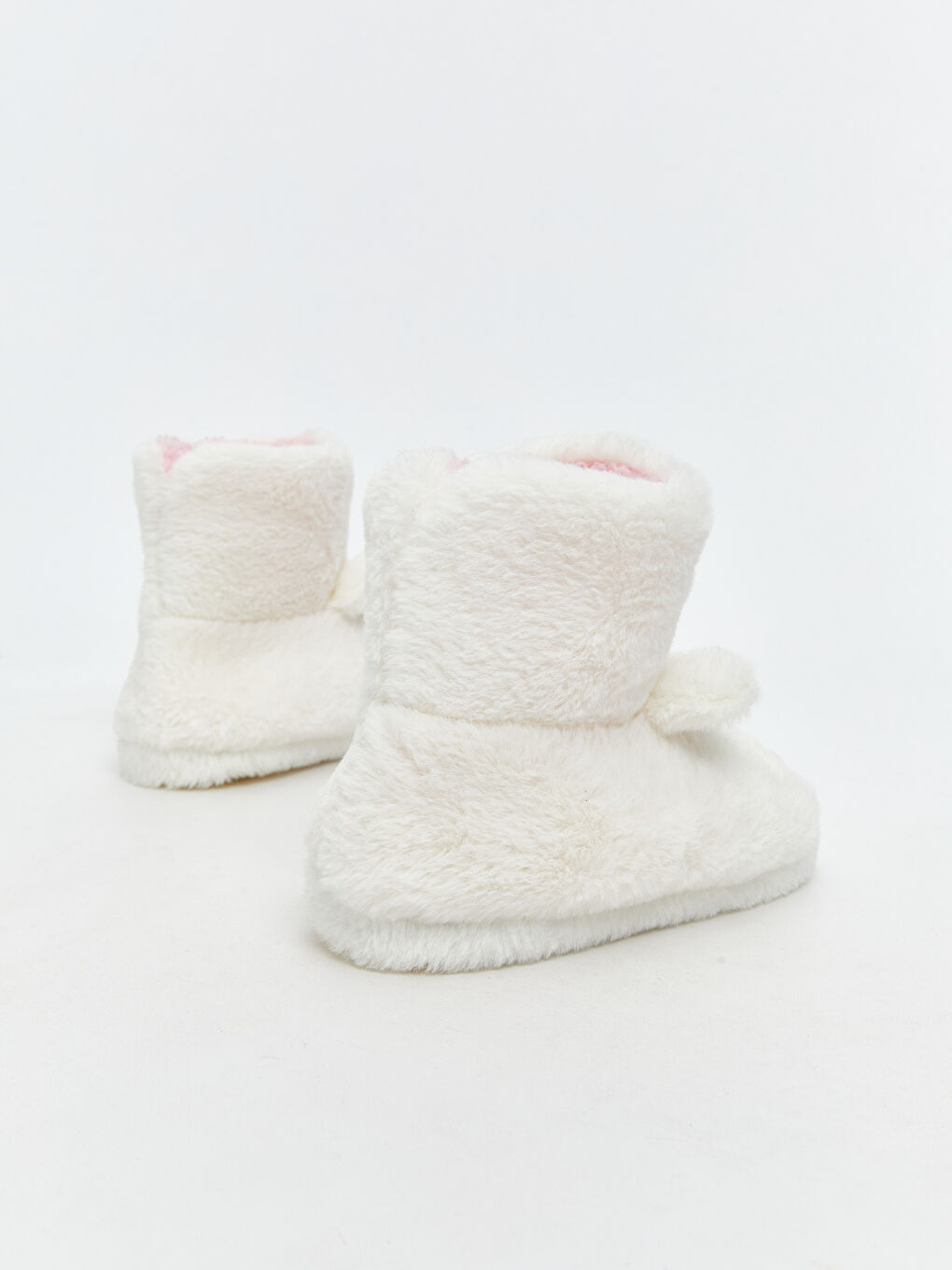 Ekru Hayvan Nakışlı Kız Bebek Ev Botu-4