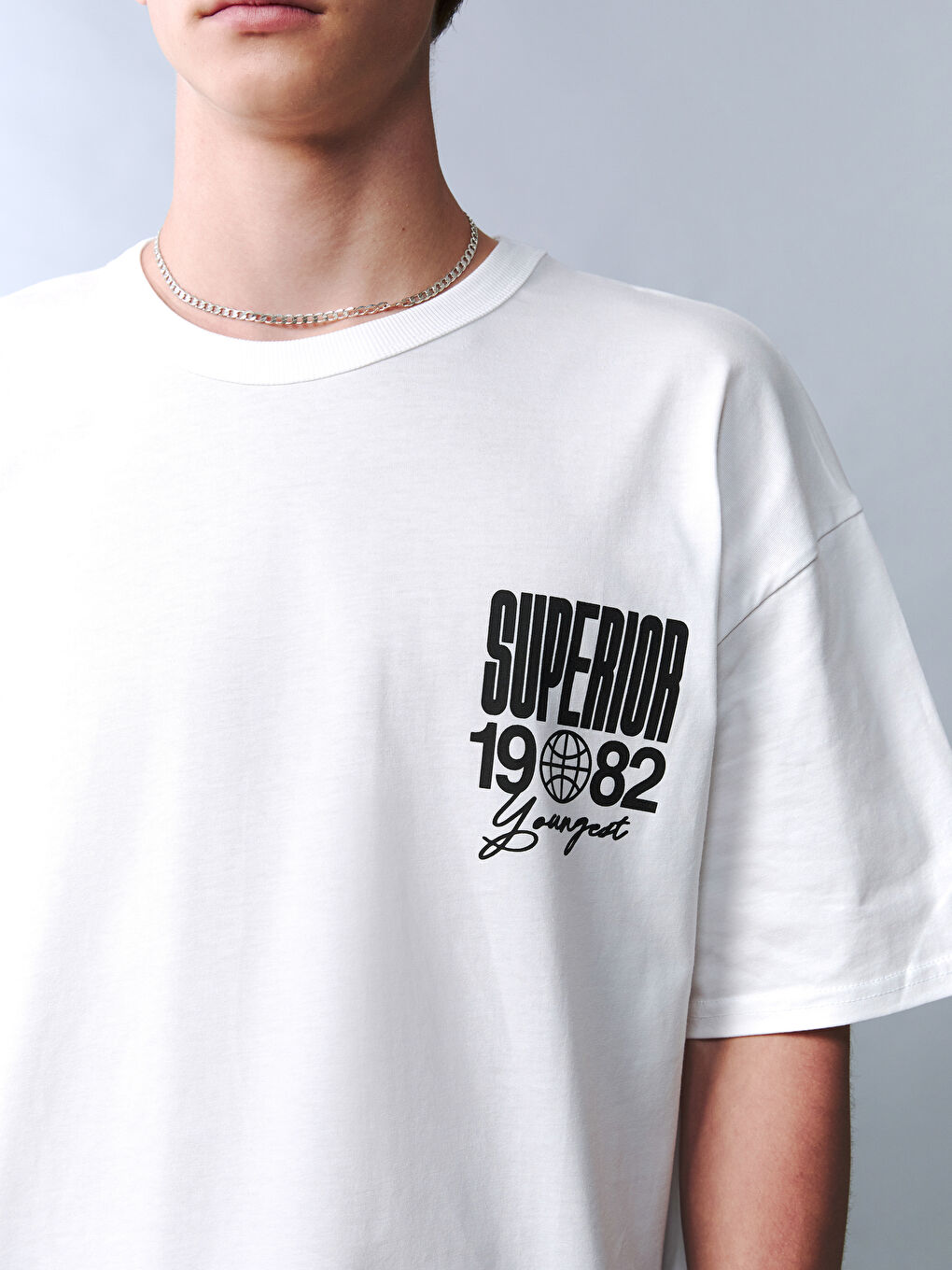 Crew Neck Teenage Boys' T-Shirt-2