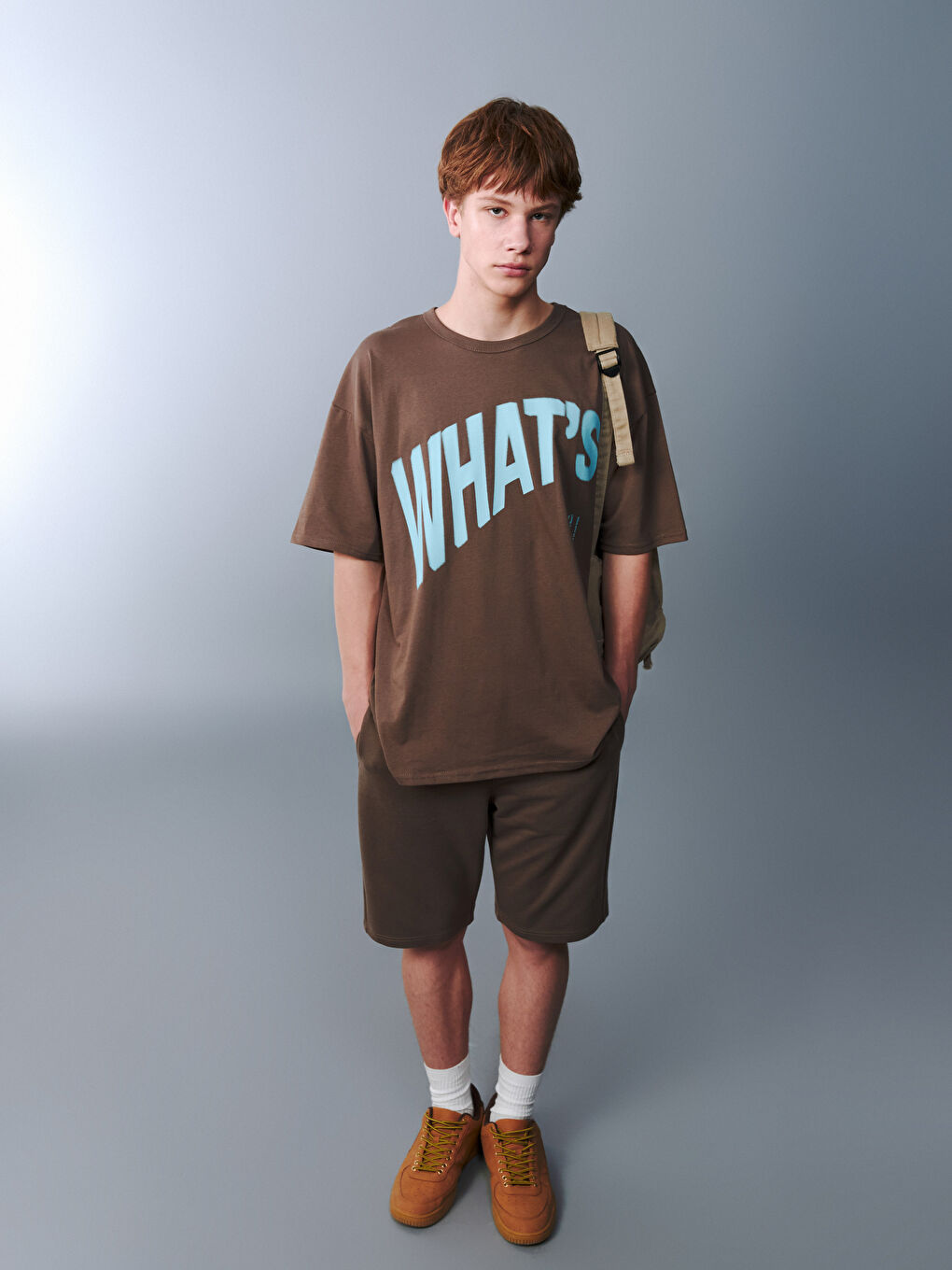 Crew Neck Teenage Boys' T-Shirt-1