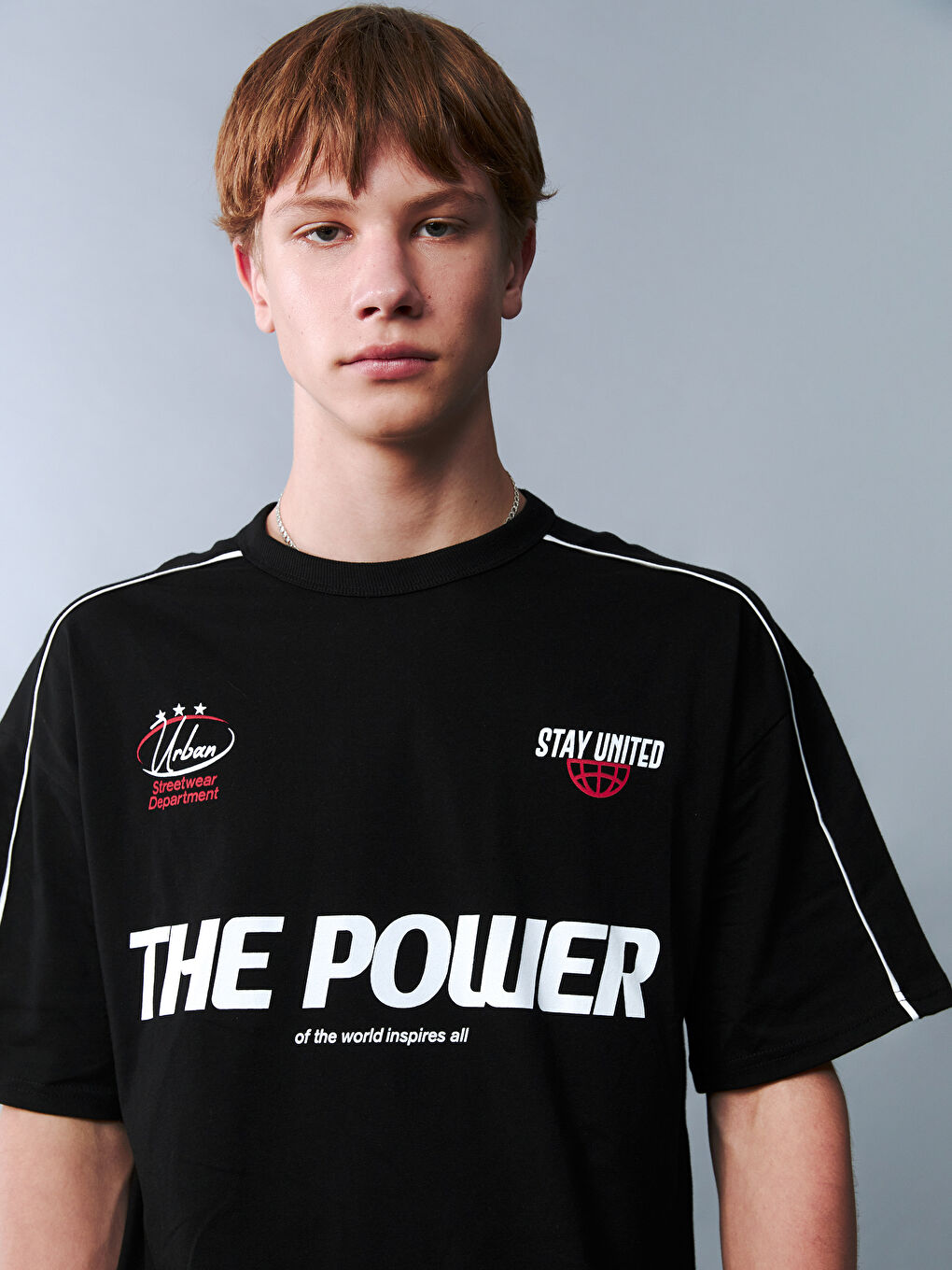 Crew Neck Teenage Boys' T-Shirt-2