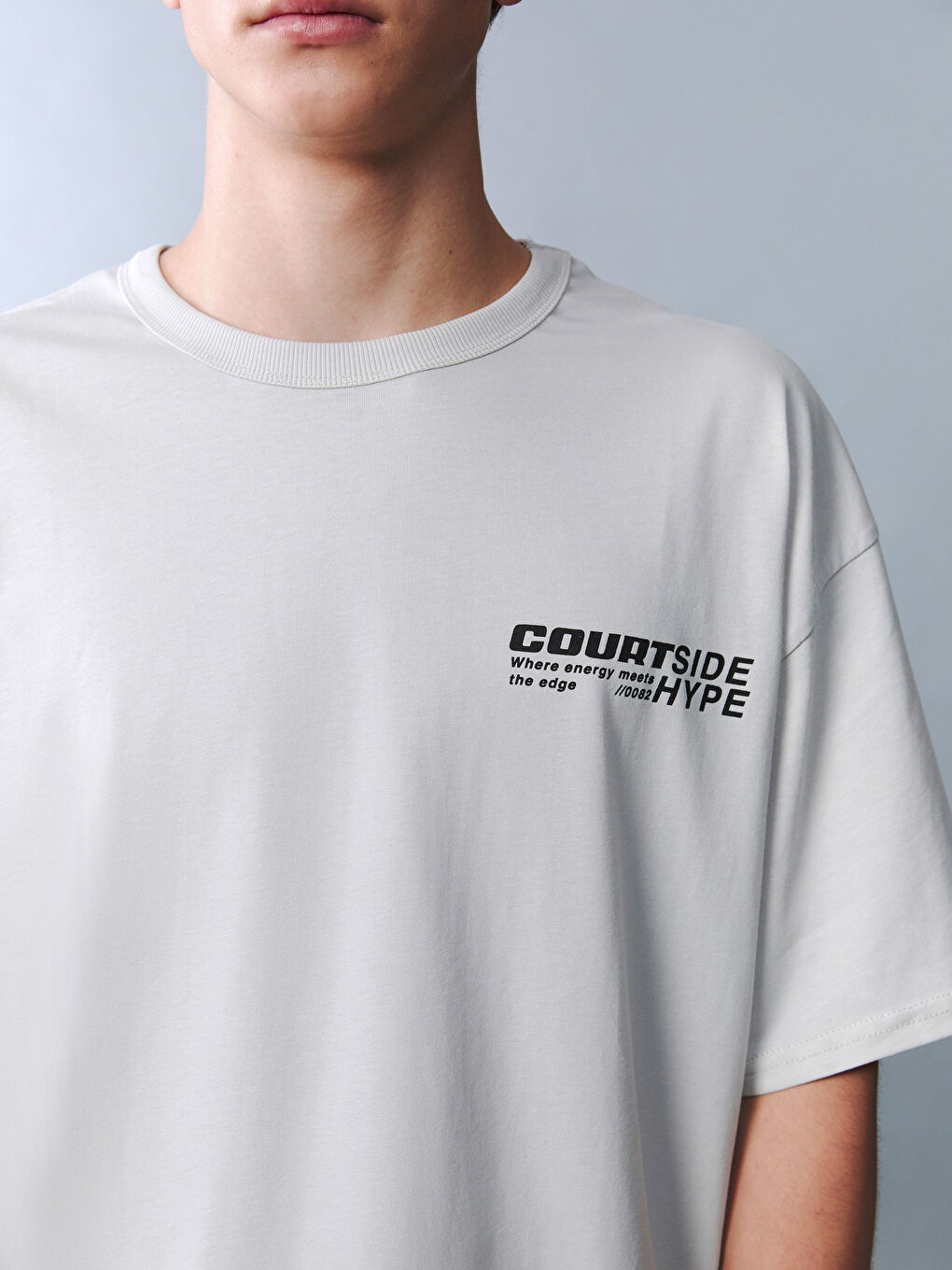Crew Neck Teenage Boys' T-Shirt-2