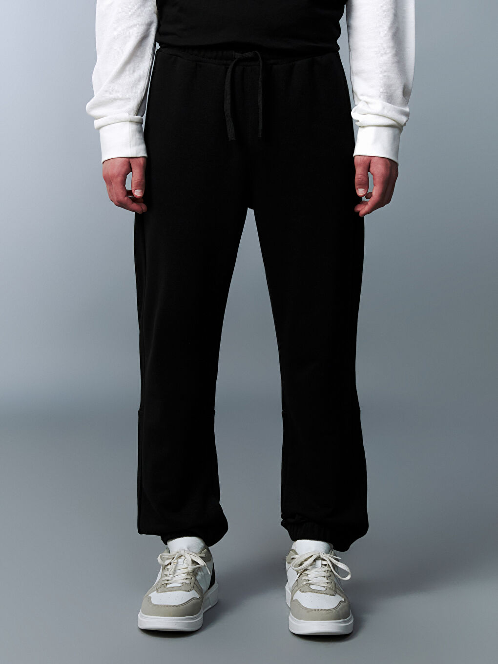 Ελαστική Μέση Φούτερ Joggers για Νέους Άνδρες-1
