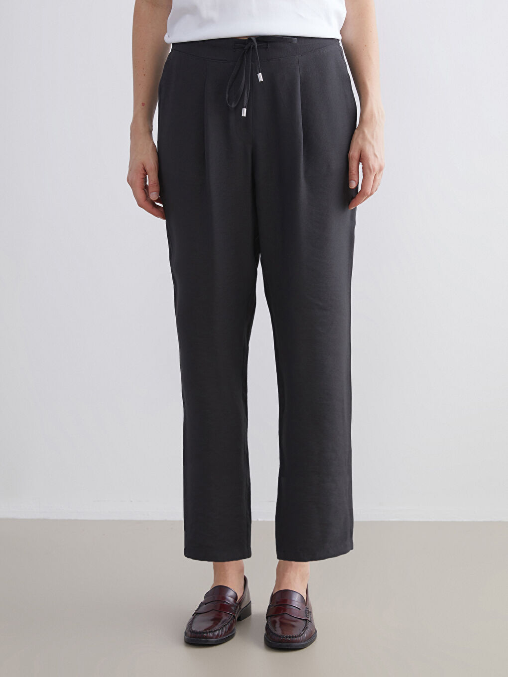 Elasticated Waist Women's Trousers-4