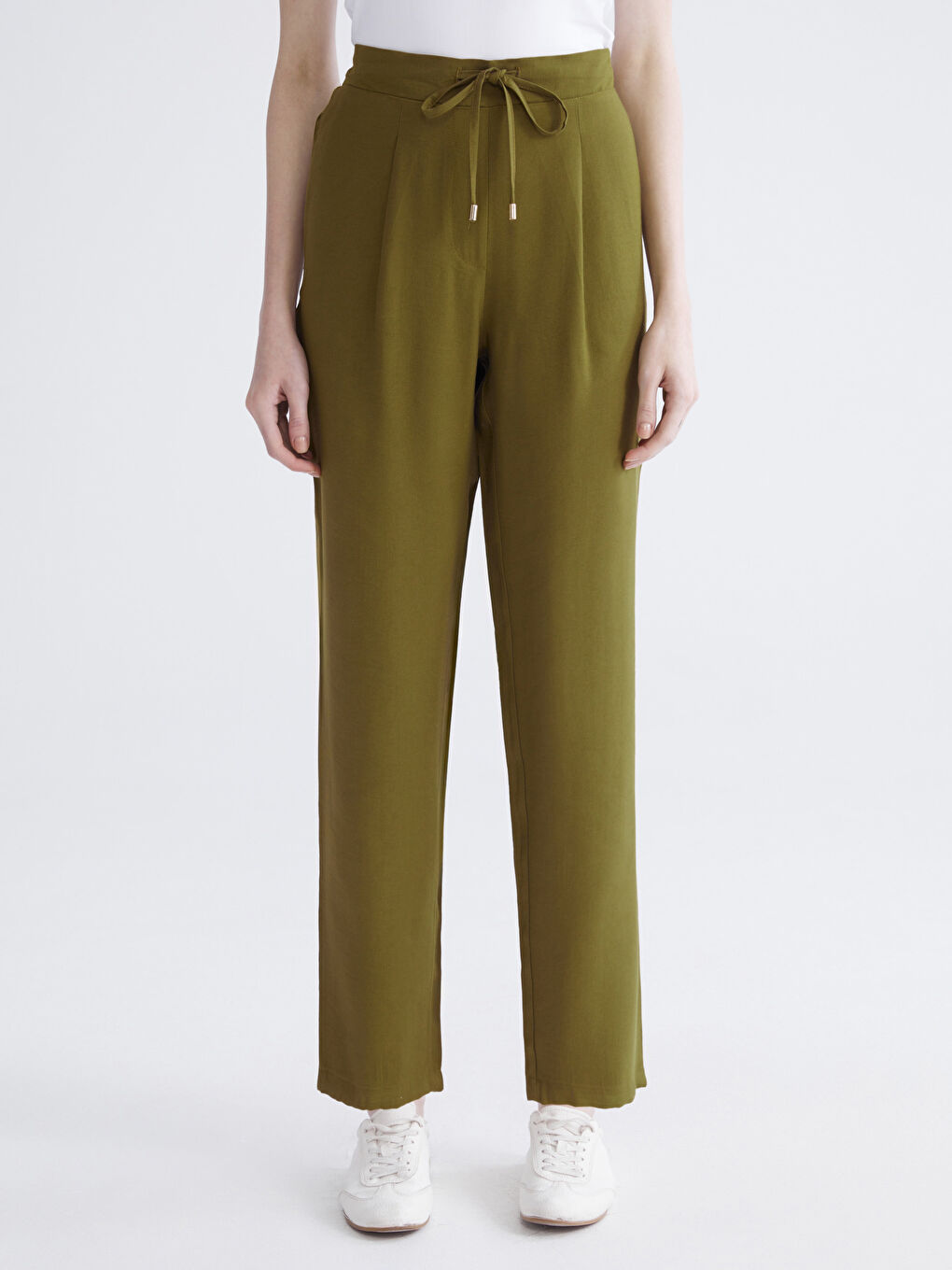 Elasticated Waist Women's Trousers-2