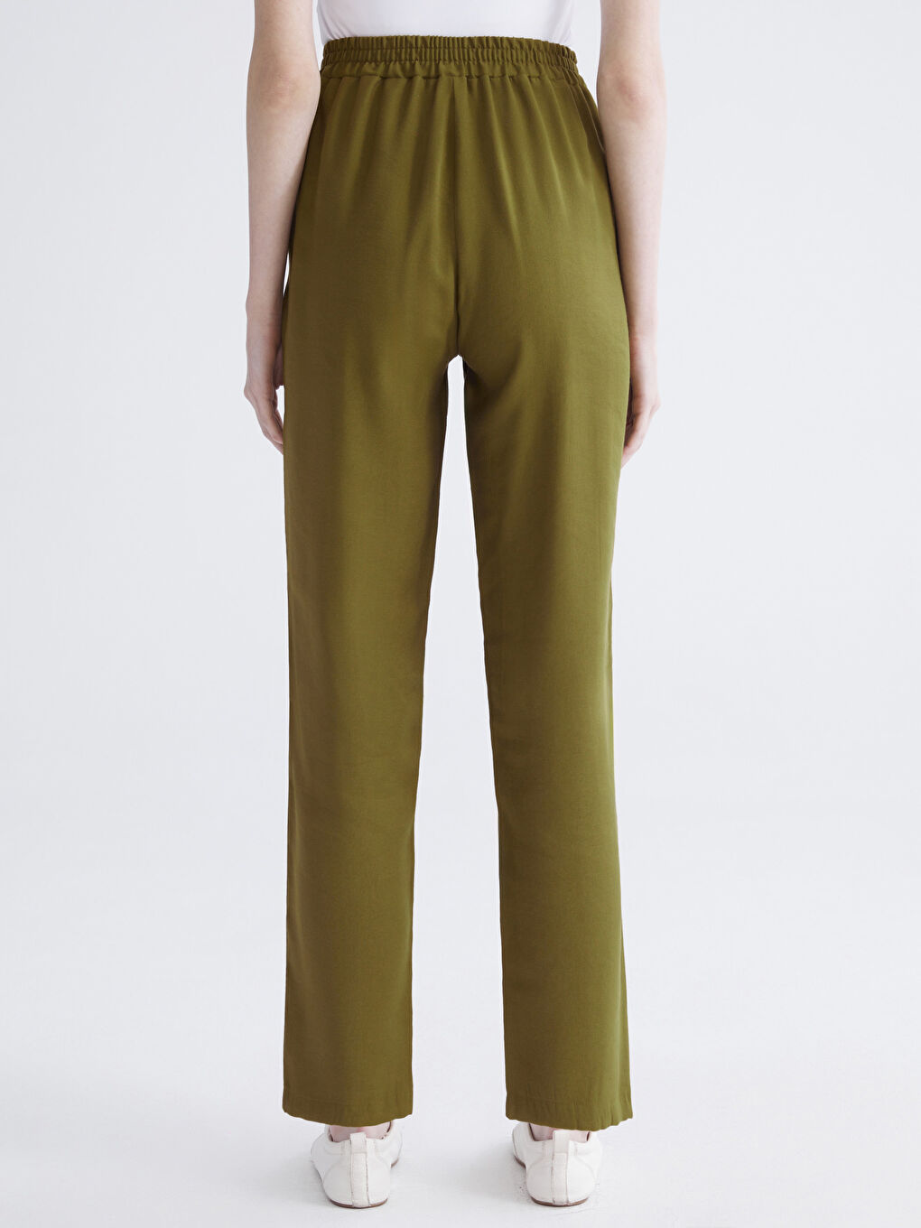 Elasticated Waist Women's Trousers-4