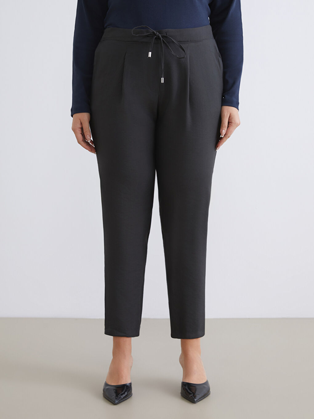 Elasticated Waist Women's Trousers-9