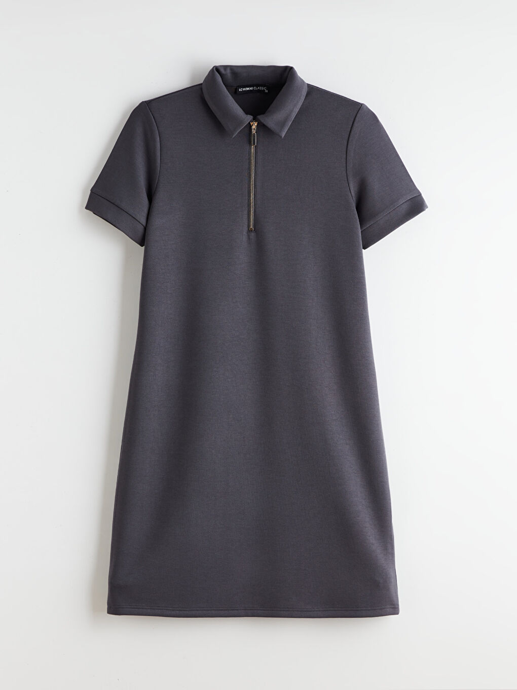Polo Neck A-Line Dress-4
