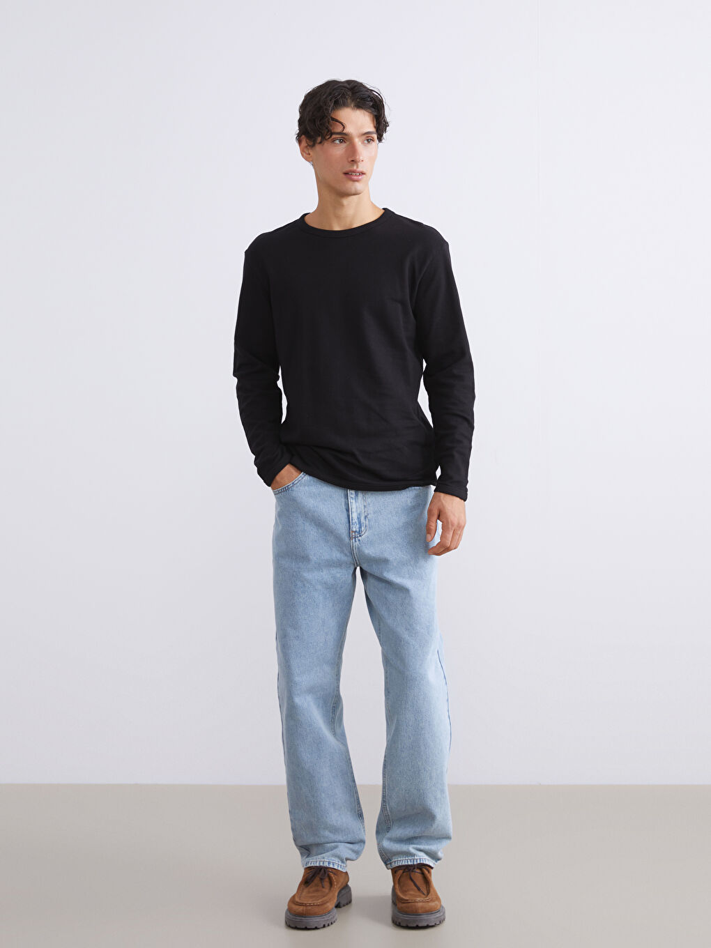 Crew Neck Men's Sweatshirt-1