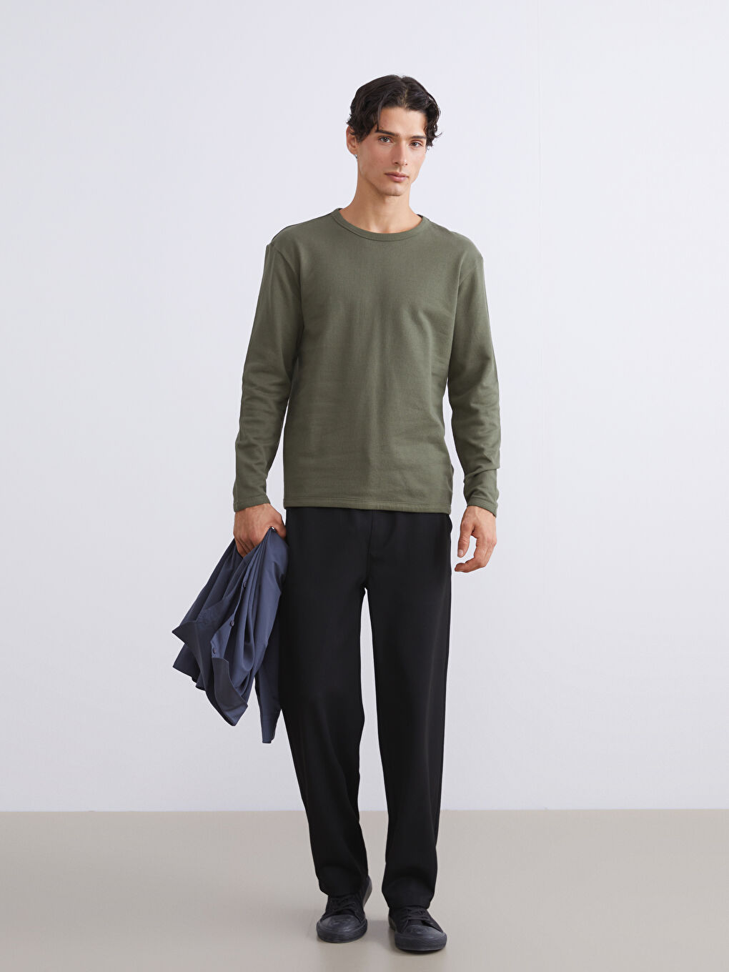 Crew Neck Men's Sweatshirt-1