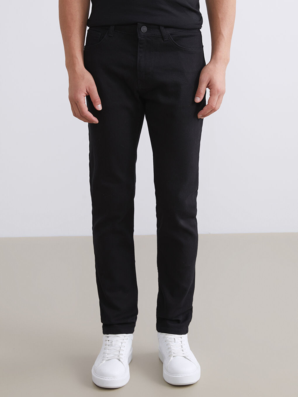 Siyah 750 Slim Fit Erkek Jean Pantolon-1