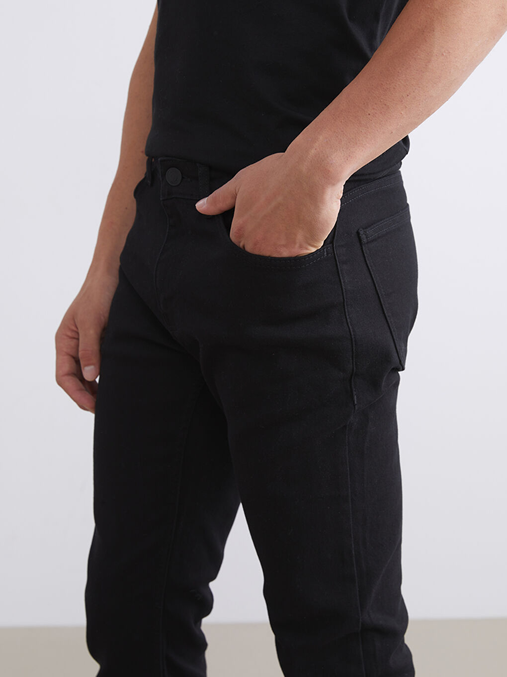 Siyah 750 Slim Fit Erkek Jean Pantolon-2